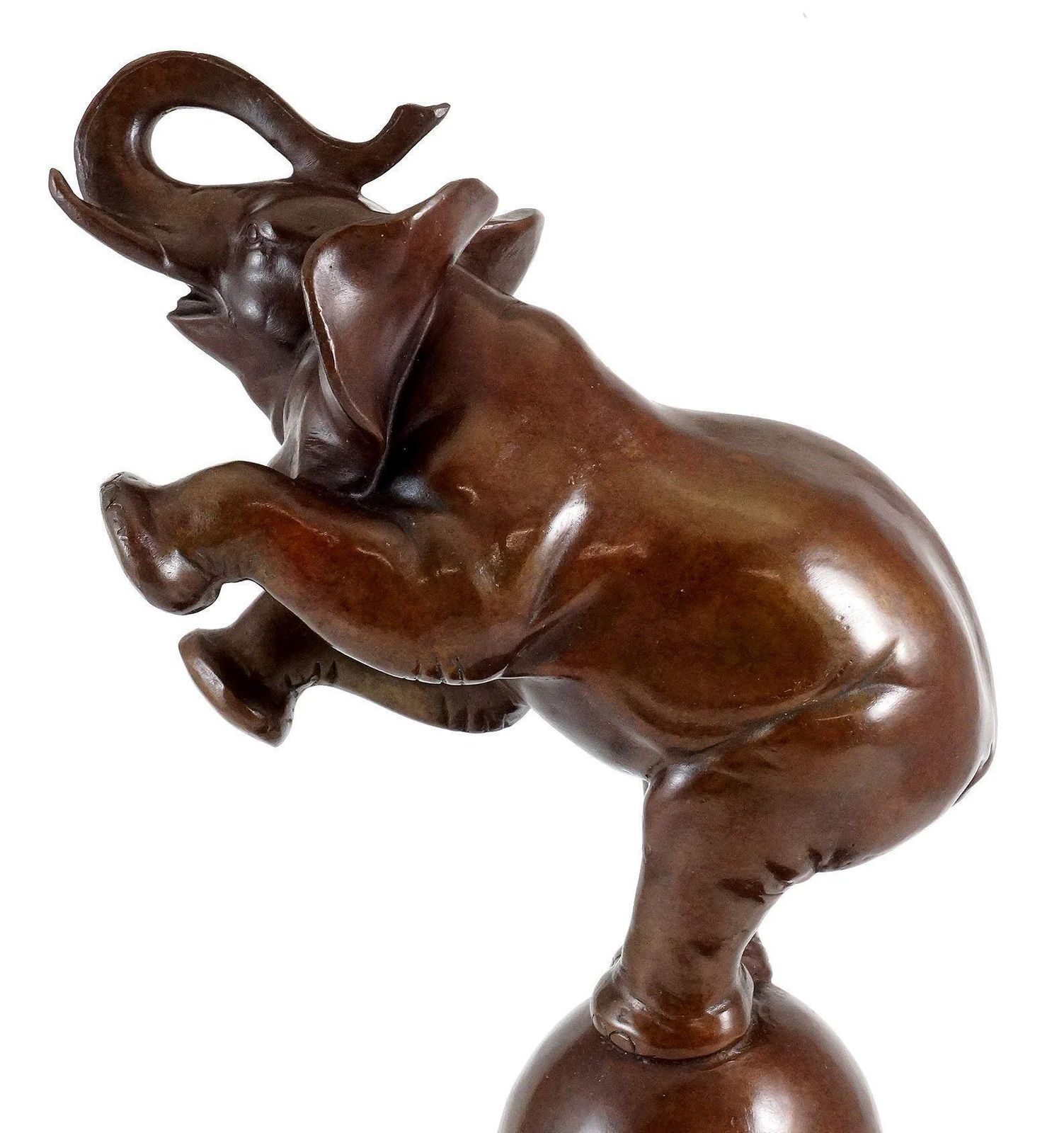 Rembrandt Bugatti In The Style Of Elephant On Ball And Ball, Animal Sculpture In Bronze photo for sale