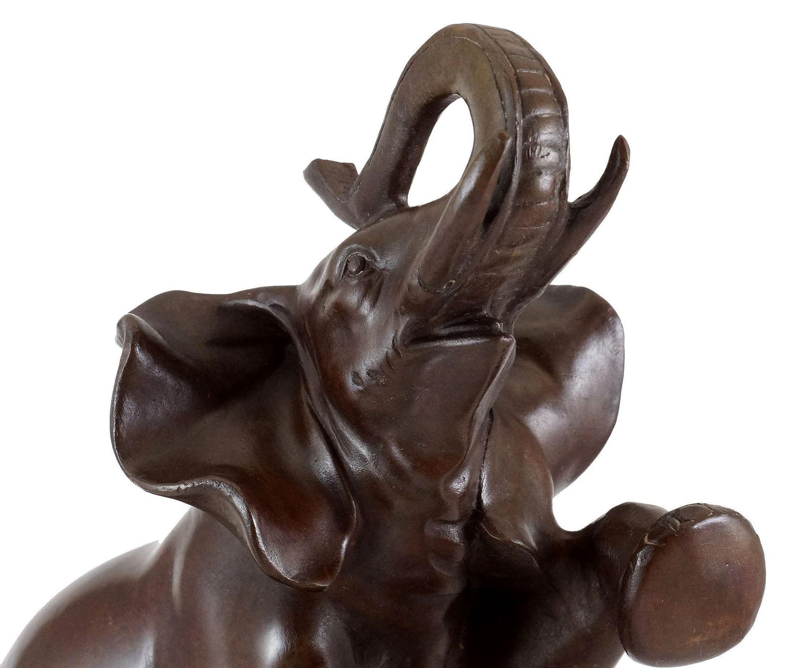 Rembrandt Bugatti In The Style Of Elephant On Ball And Ball, Animal Sculpture In Bronze photo buy