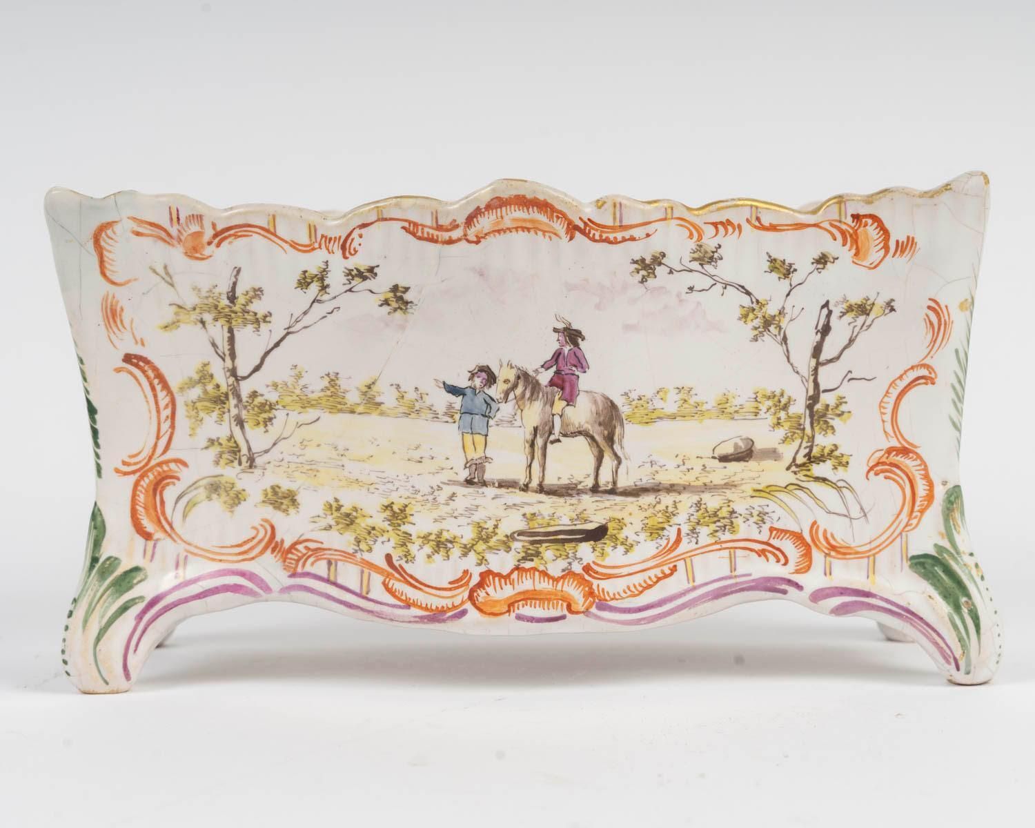 Bouquetière, An 18th Century Porcelain Vase. photo vinterior