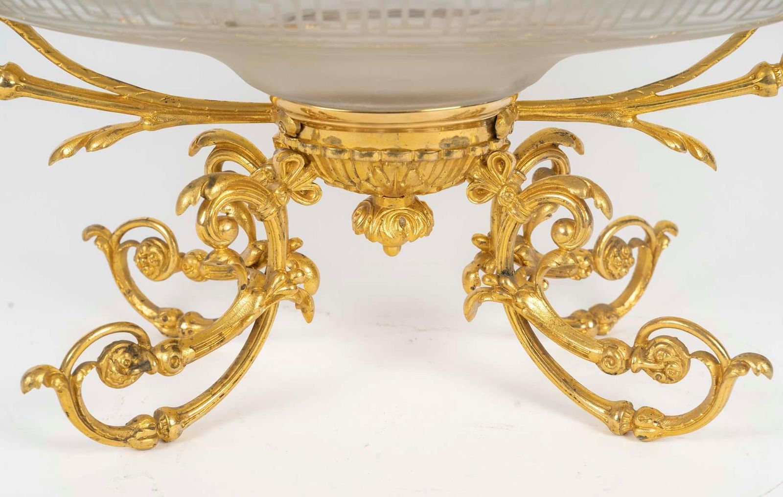 Gilt Bronze And Crystal Bowl, 19th Century, Napoleon III Period. photo furniture