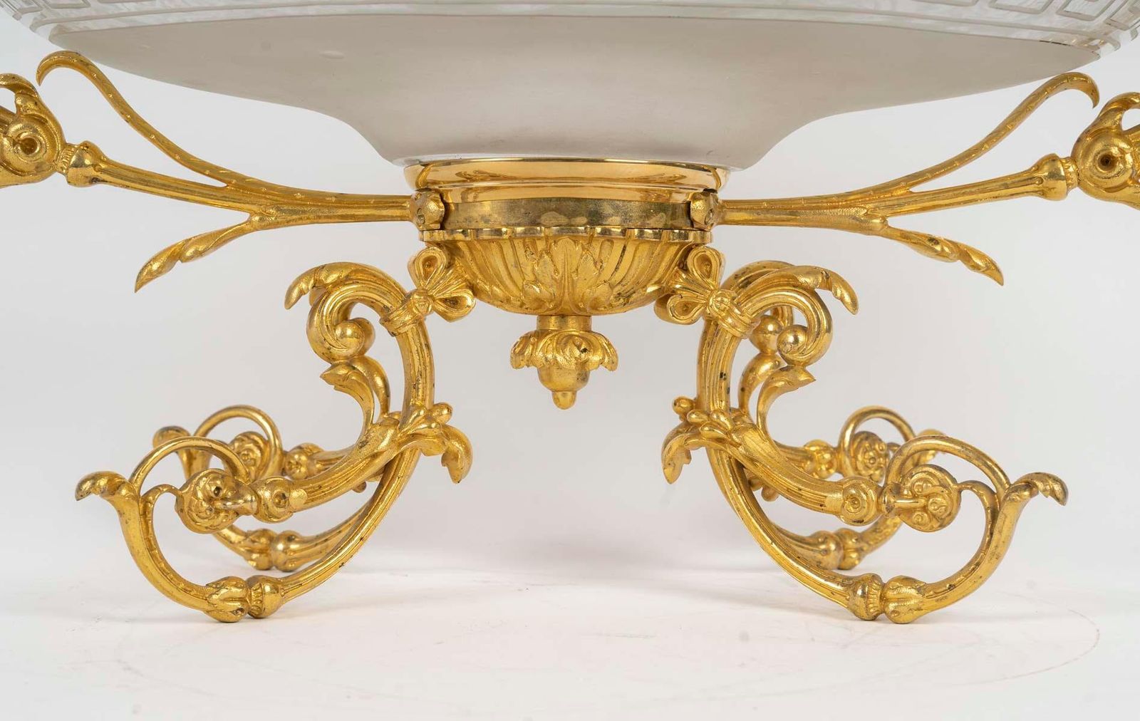 Gilt Bronze And Crystal Bowl, 19th Century, Napoleon III Period. photo buy