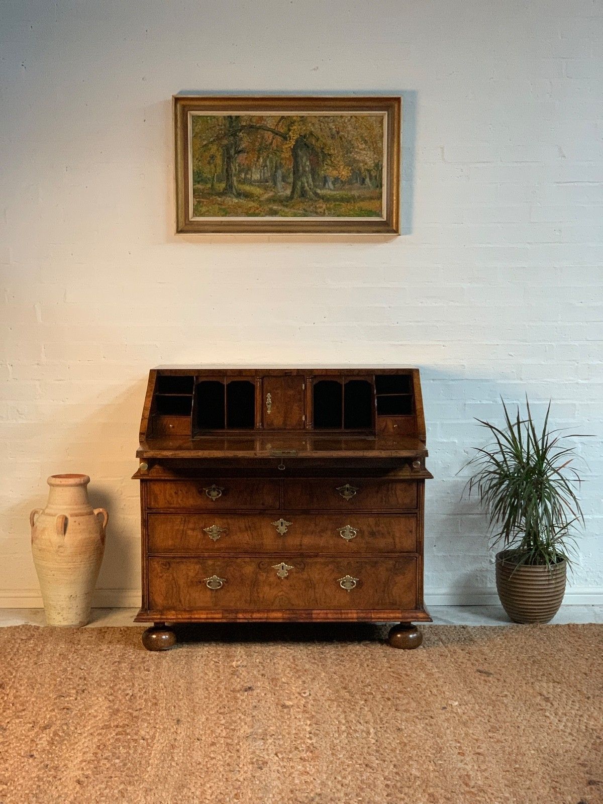 Victorian Burr Walnut Bureau – Beautiful Condition | 19th Century photo furniture