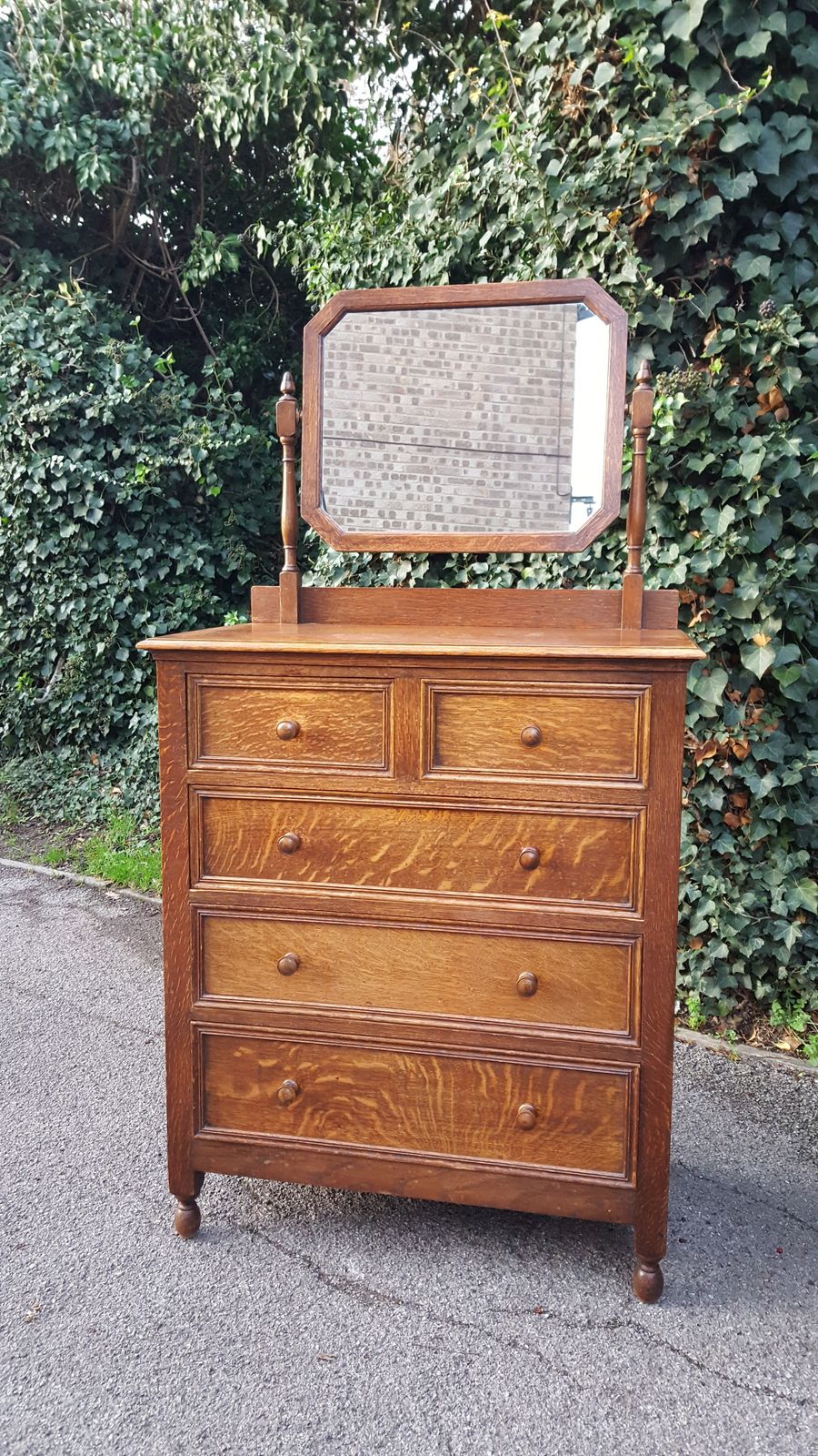 Heals Oak Dressing Chest Of Drawers