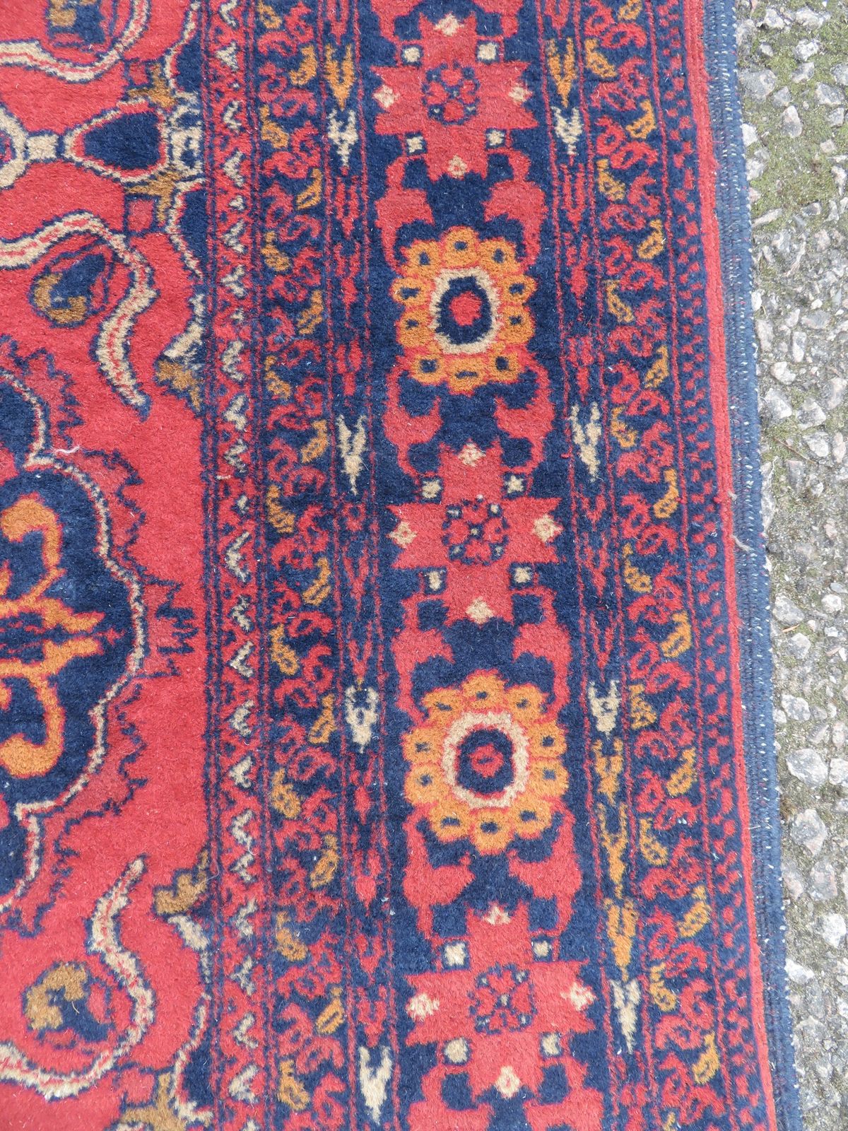 photo furniture Afghan Herat Rug. West Afghanistan. 153cm X 99cm.