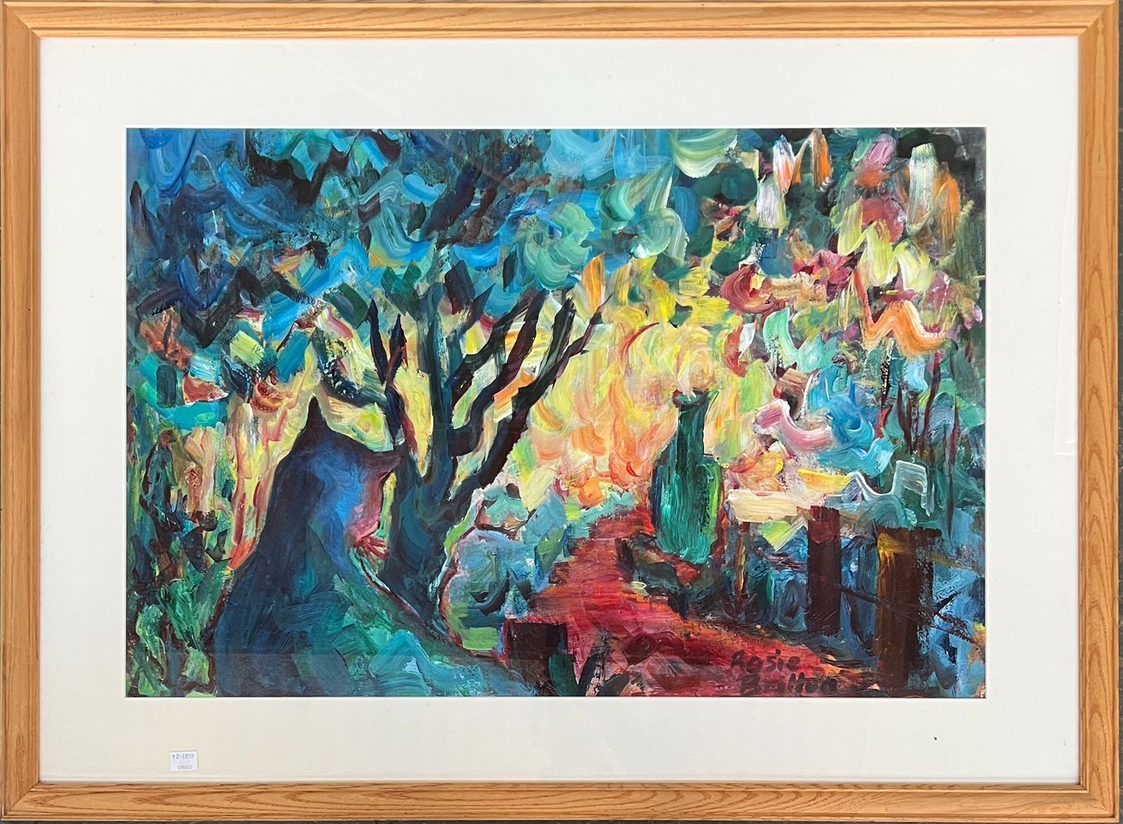 Rosie Britton – “Macavity” – Original Acrylic On Paper, Signed Contemporary British Art. 50x75cm