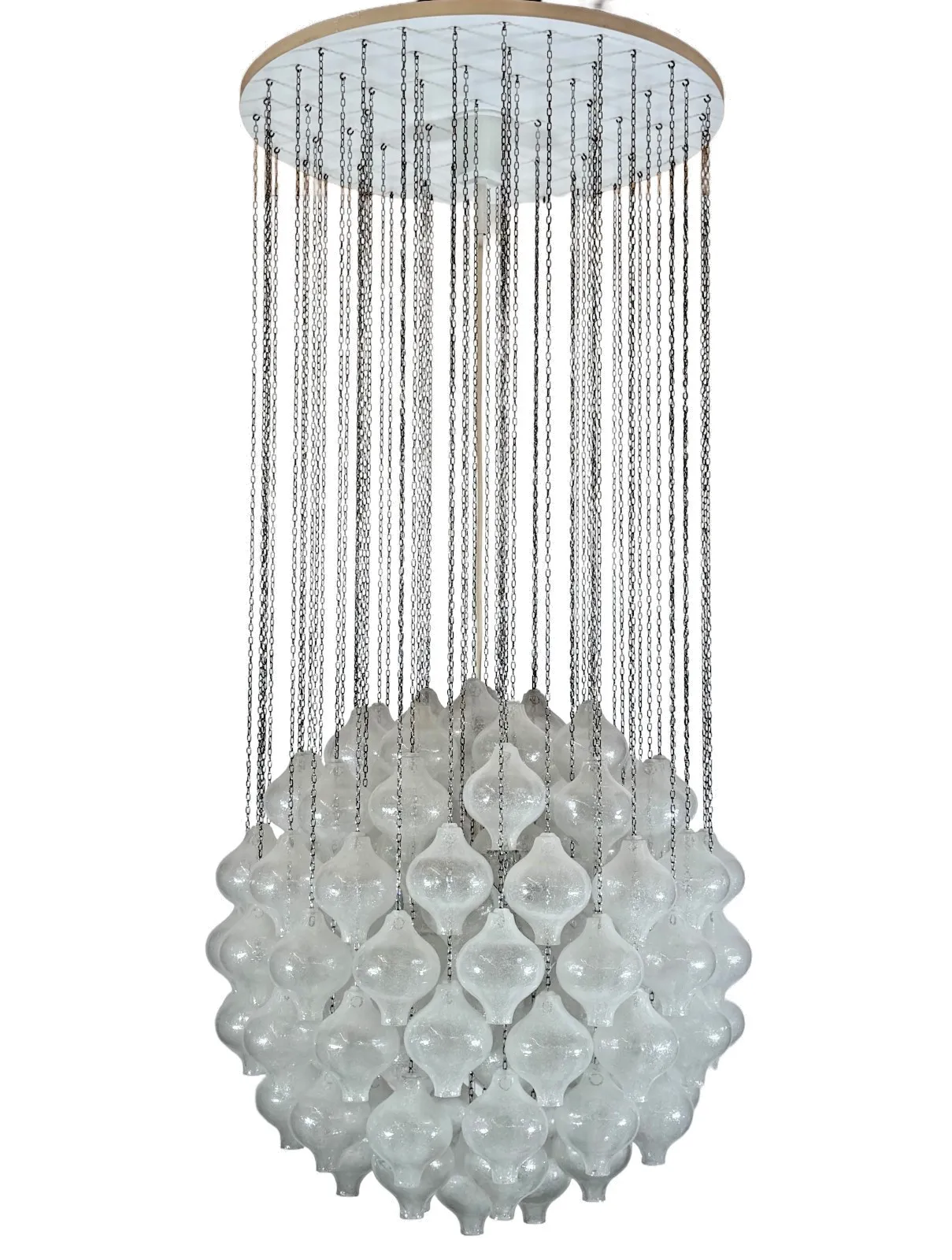 60s 70s "Tulipan" Chandelier By J.T. Squid For Squid Austria