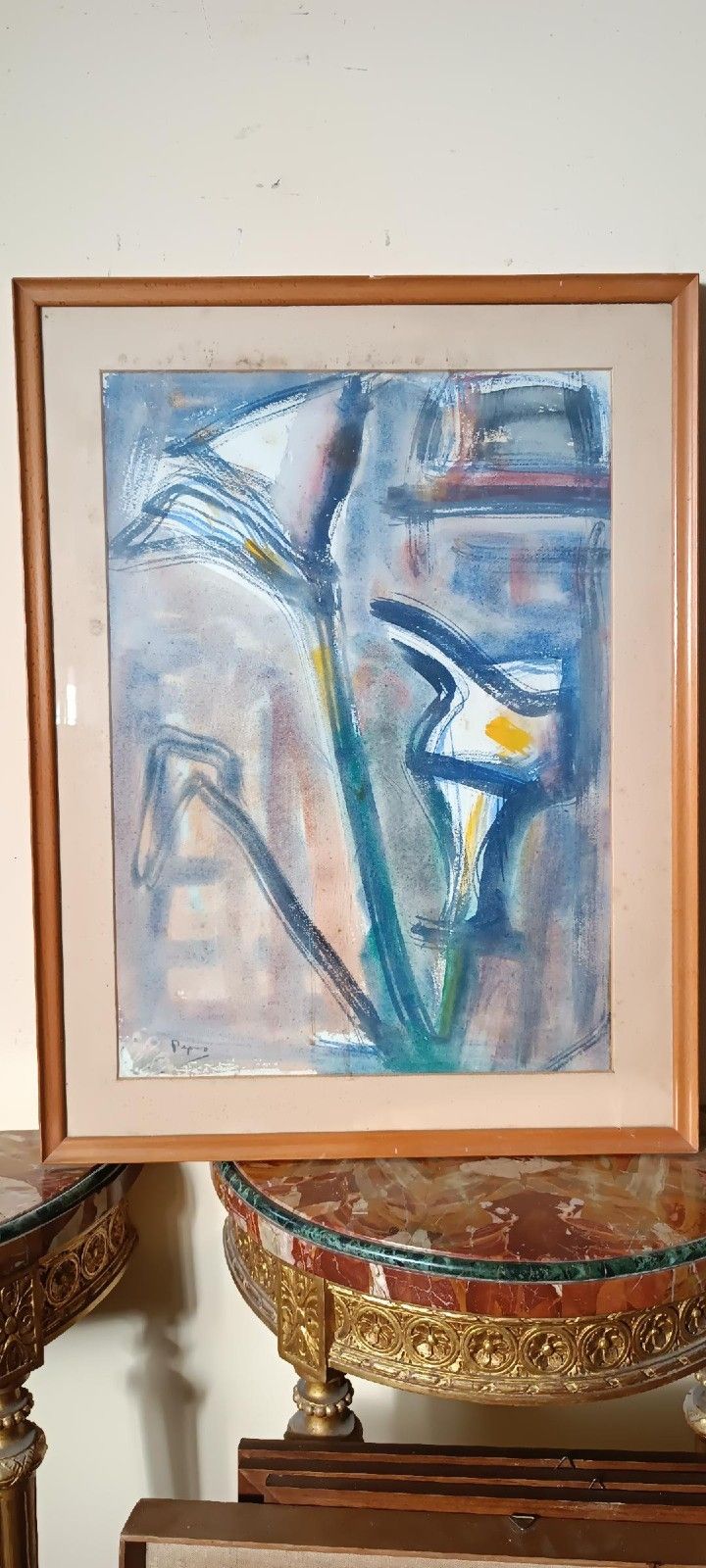 Enzo Pregno Mixed Media Painting. (Alexandria Of Egypt, 1898 Florence, 1972) photo for sale