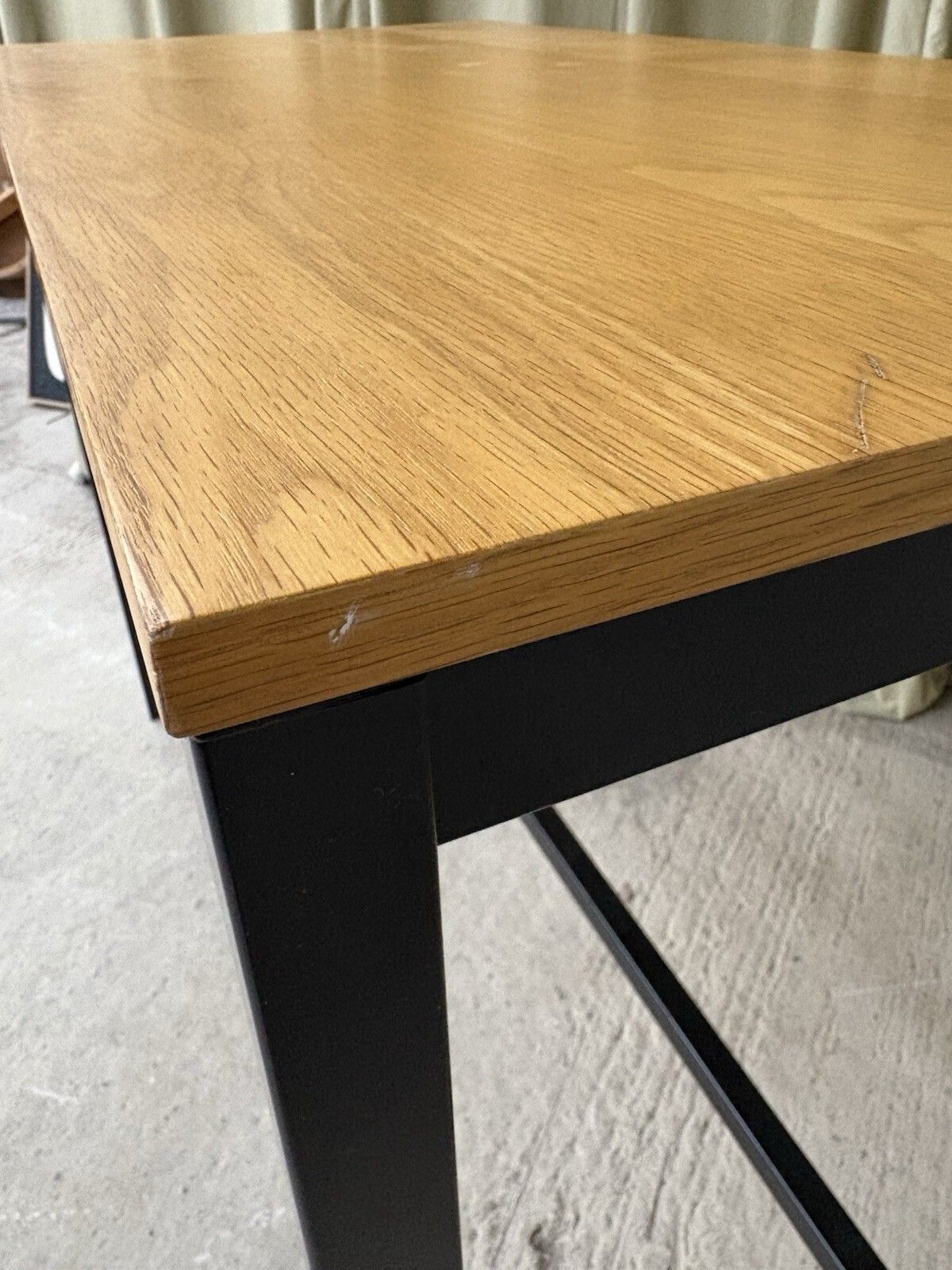 photo for sale Industrial Mid Century Vtg Style Dining Kitchen Bench High Bar Table Island R953