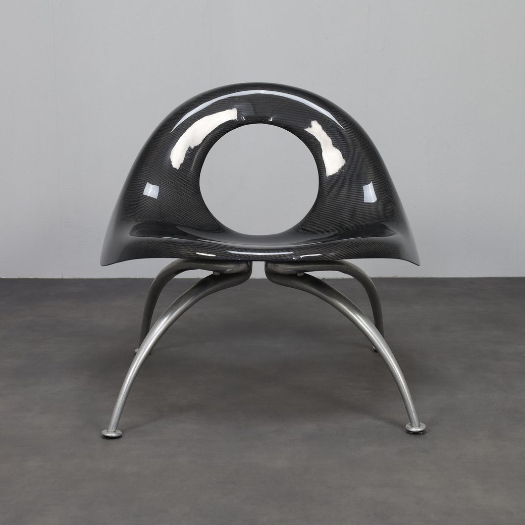 Very Rare Carbon Fibre “Elephant” Lounge Chair Herbert Schultes, Lensvelt photo for sale