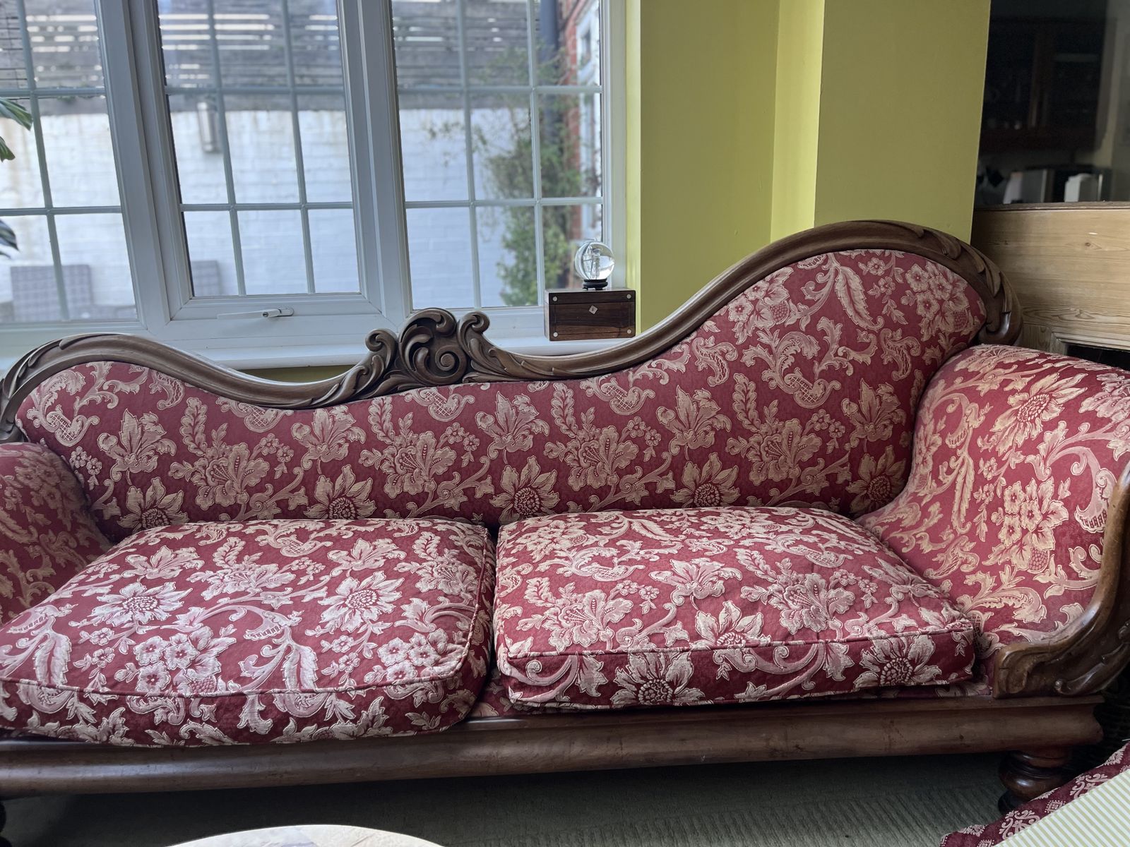 Victorian Mahogany Couch photo furniture
