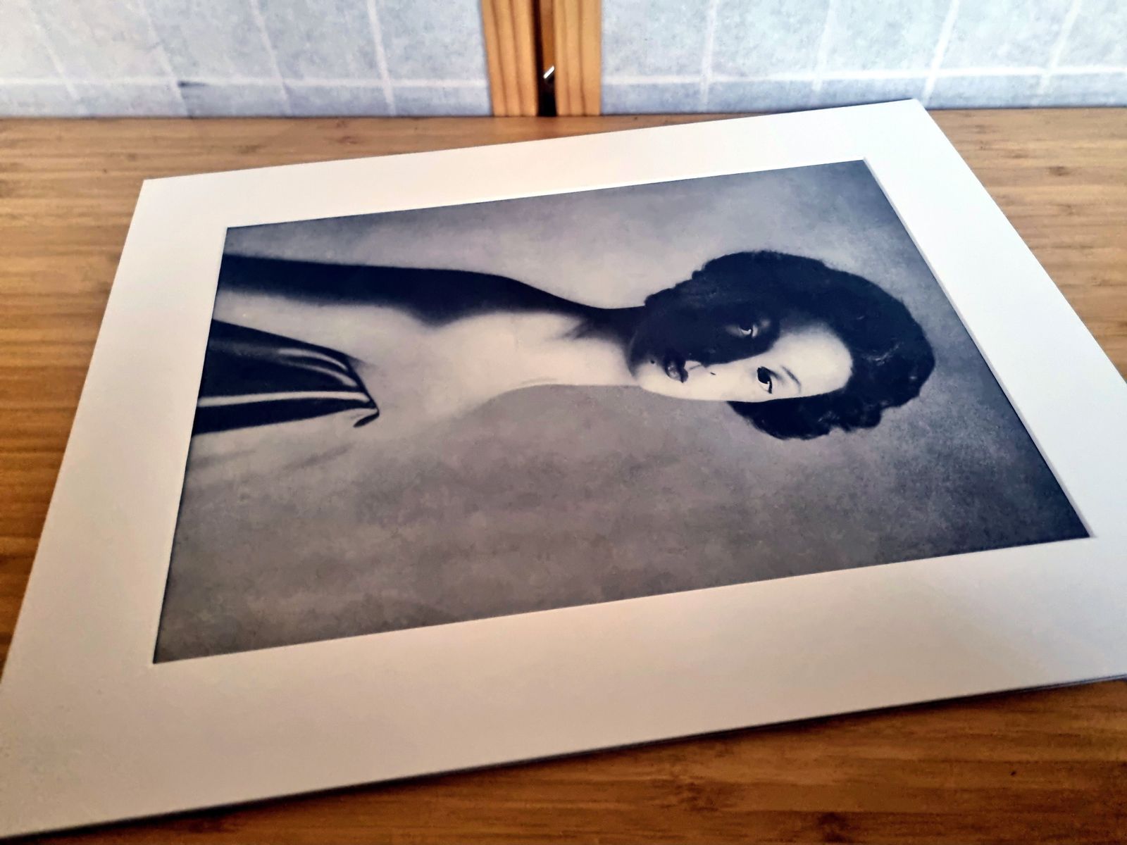 Vintage Fashion Photography Magazine Print, Richard Avedon Marella Agnelli, 1953 Portrait, 1960s Page, Large Format, New York Black & White photo 115.0