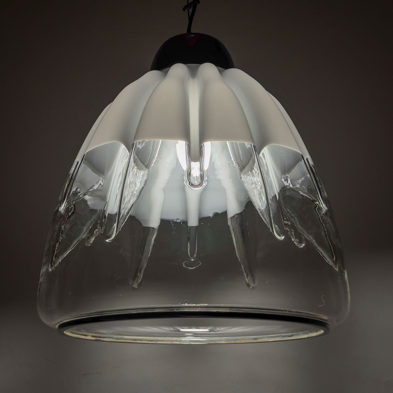 Original Murano Pendant Lamp By Toni Zuccheri For Veart, Italy 1960s photo for sale
