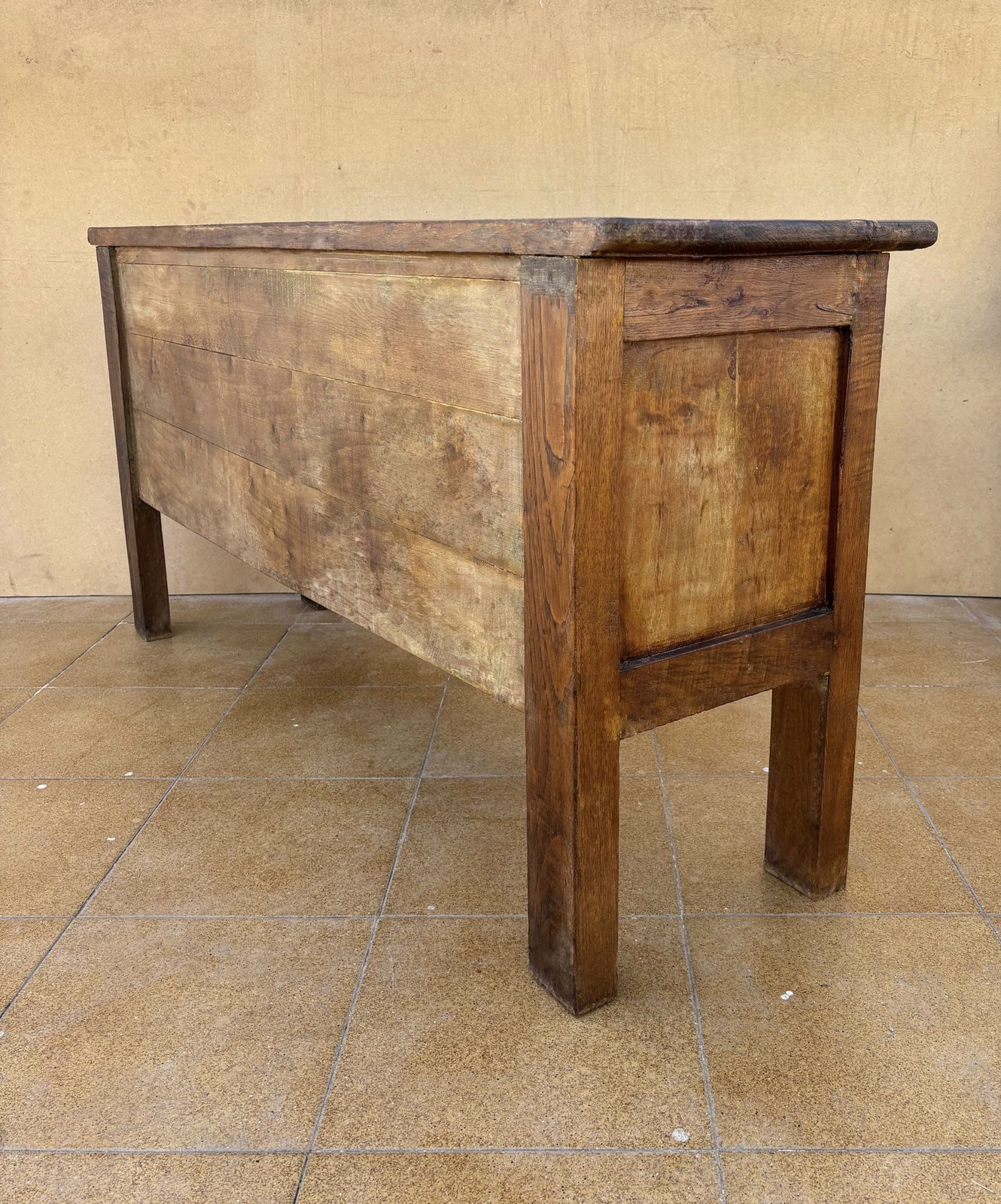 Antique Hand Carved Wooden Chest With Decorative Panels photo buy