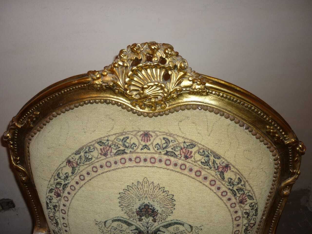 Luxury Interior Decor  French Gold Gilded Armchair – Statement Piece photo buy
