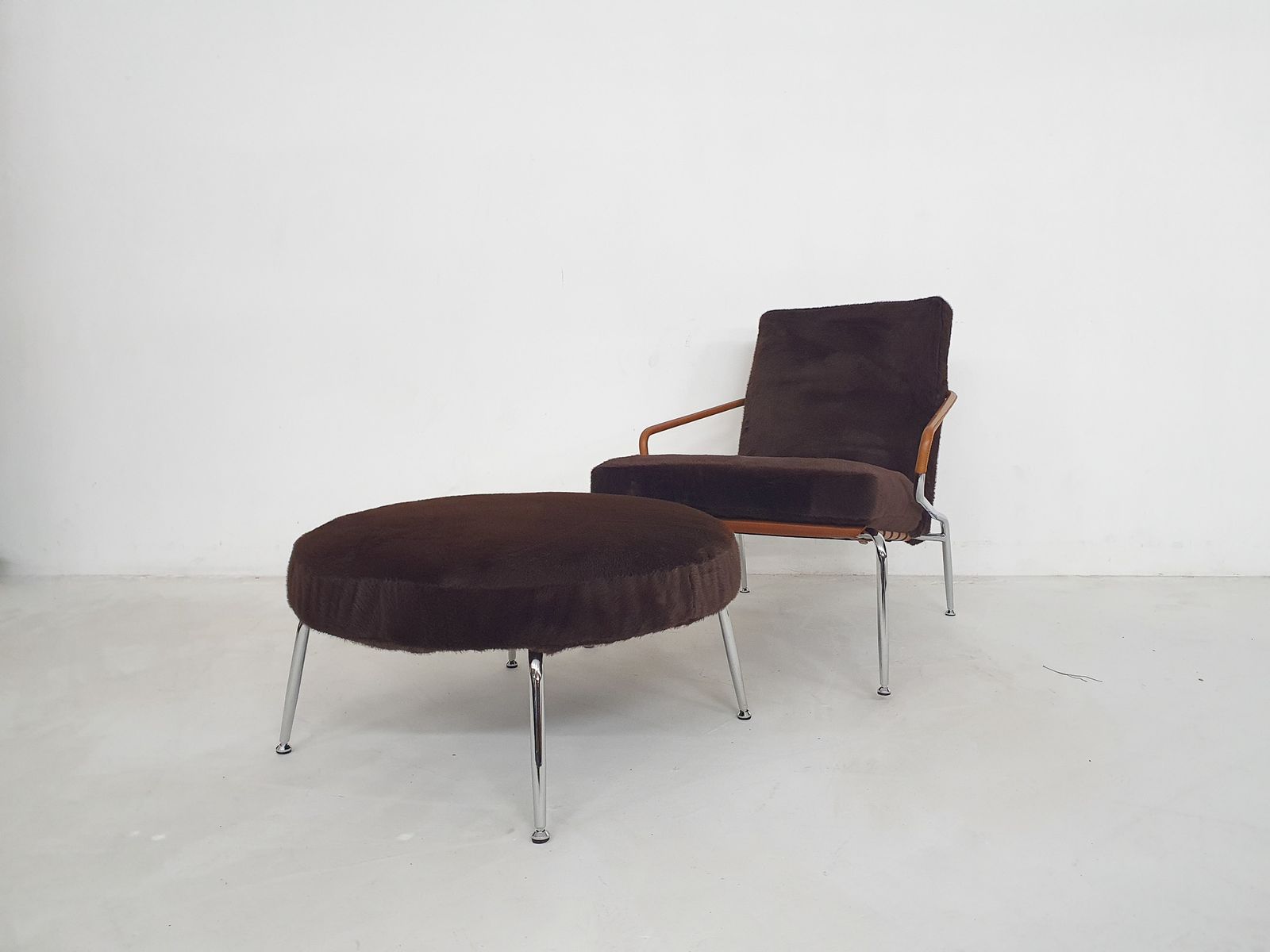 Rodolfo Dordoni For Minotti "Berman" Lounge Chair And Ottoman, Italy photo furniture