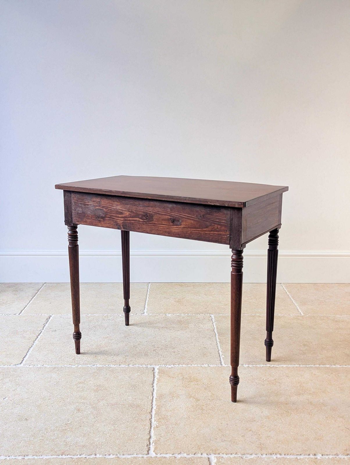 photo buy Antique Early 19th Century Mahogany Bow Front Writing Table