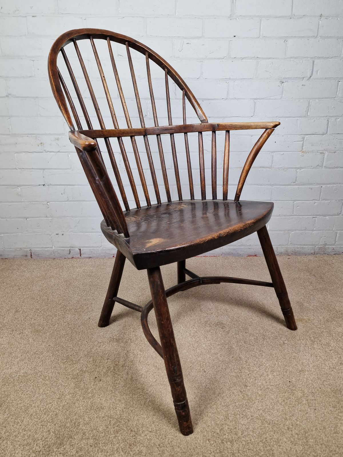 Windsor Chair In Ash And Elm   Early 19th Century (Circa 1806)
