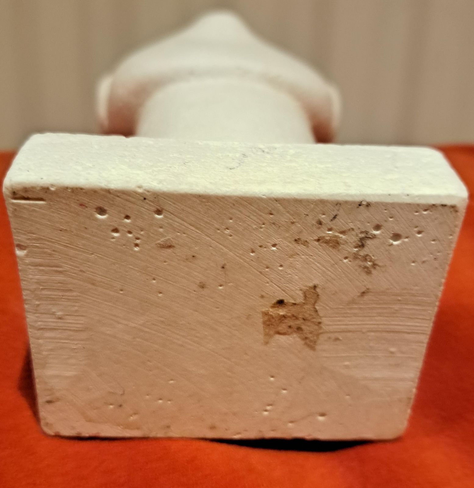 A Pair Of Greek Minimalist Sculptures On Plinth Museum Copies Plaster photo vinterior
