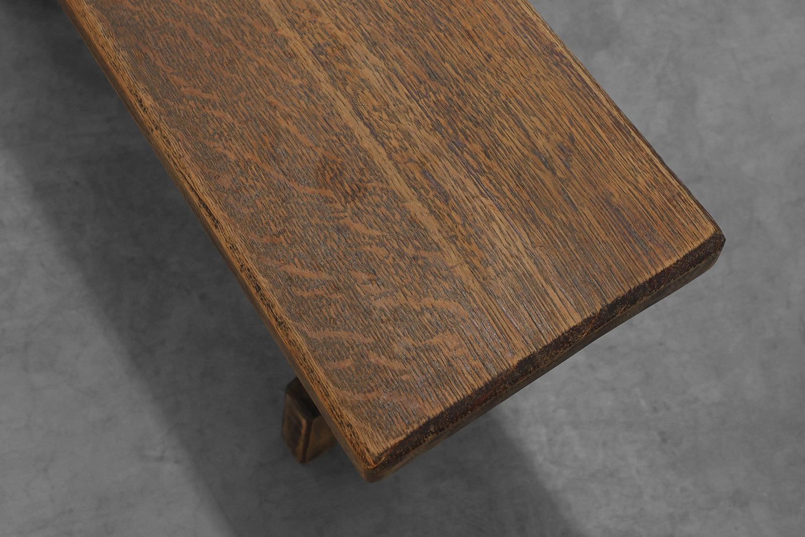 photo for sale Rustic French Oak Bench, France, 1900s