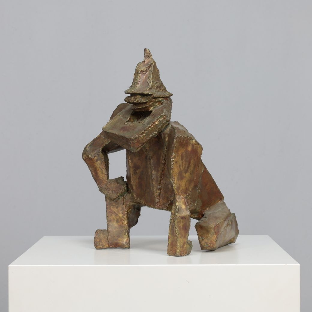 “Starke Jâan” Sculpture In Welded Steel By Louk Van Meurs, Netherlands, C. 1970s photo furniture