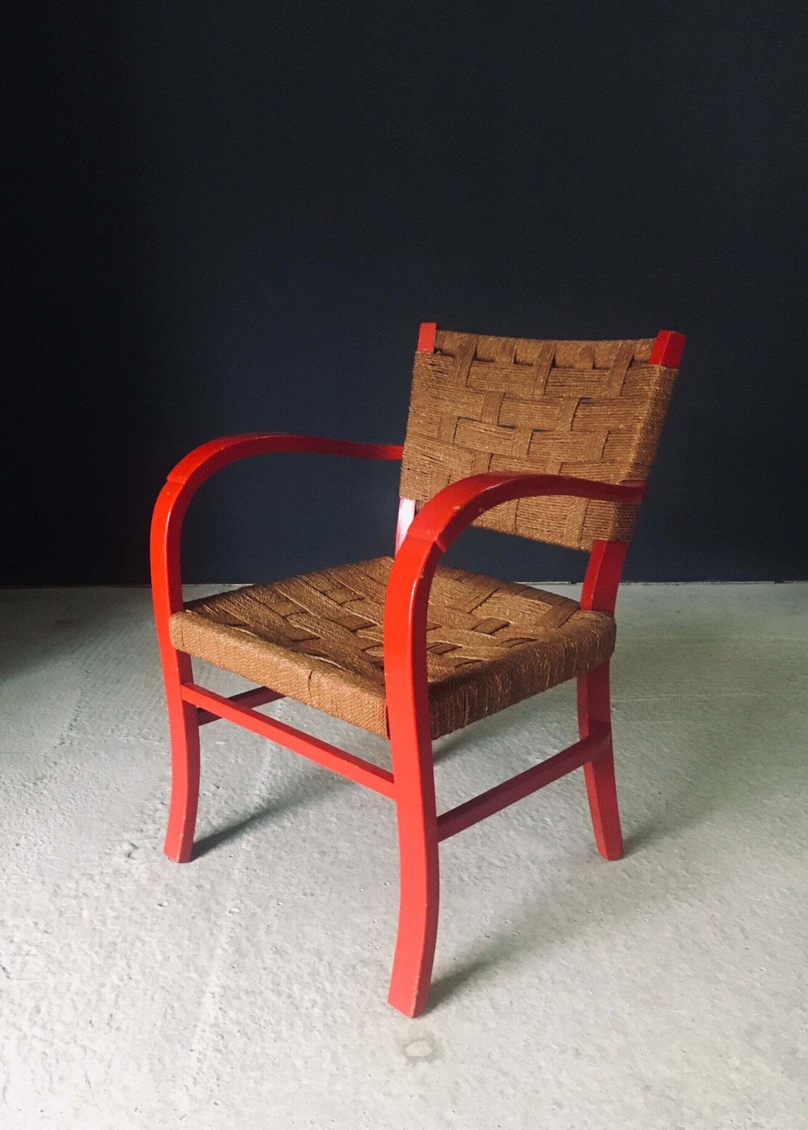 Mediterranean Design Armchair Set 1, France 1950's photo vintage