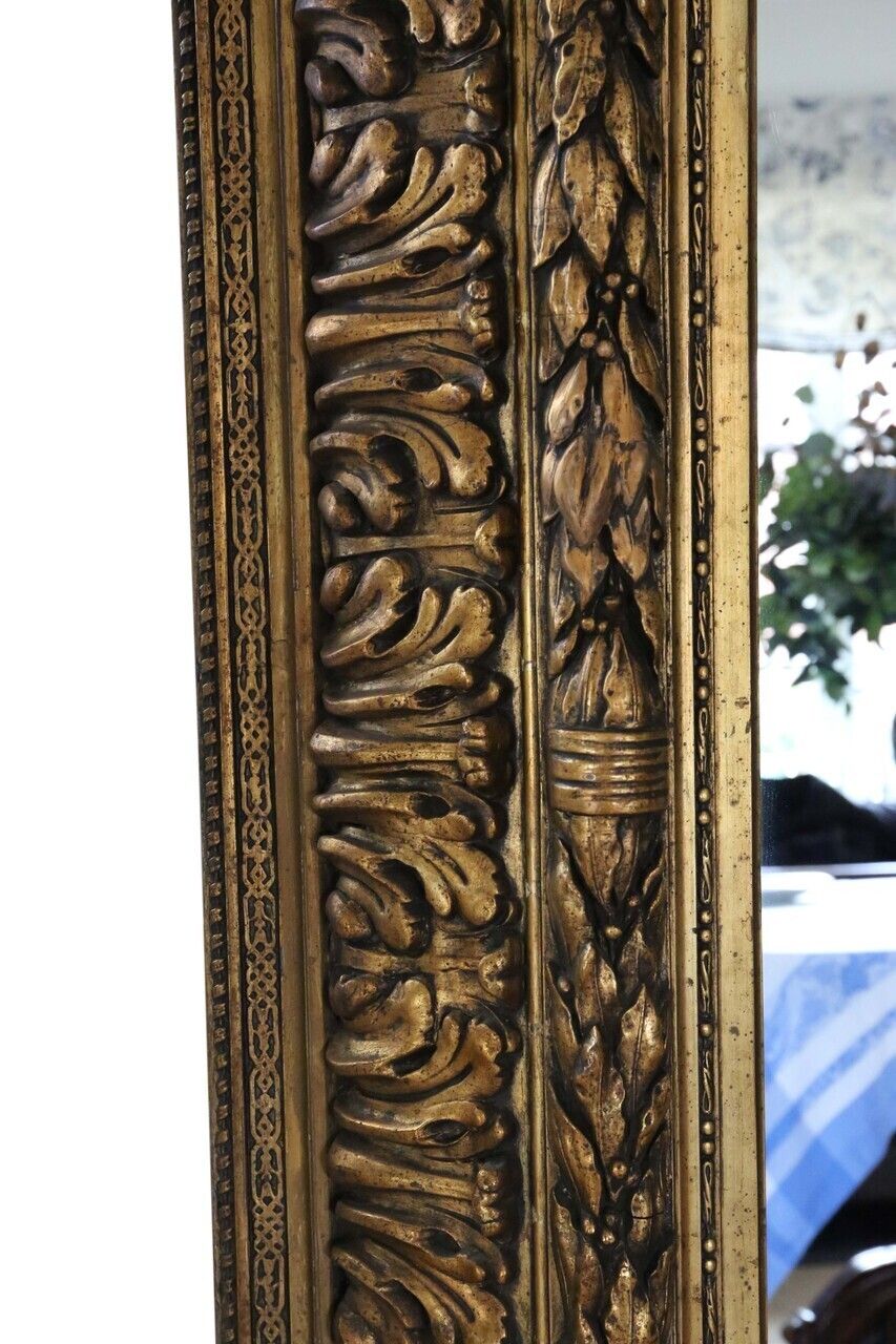 Antique 19th Century Very Large Gilt Overmantle Floor Or Wall Mirror – Fine Quality photo buy
