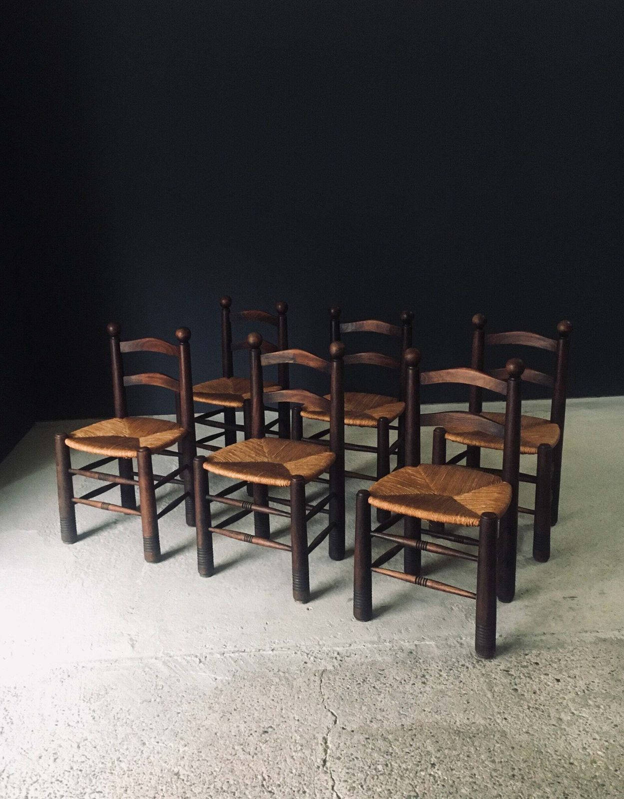 Eetkamerstoelen In French Provincial Stijl Van Charles Dudouyt, Frankrijk, Jaren 1940 photo furniture