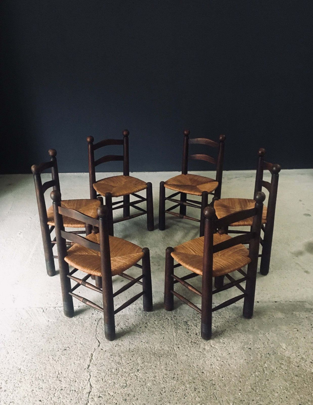 Eetkamerstoelen In French Provincial Stijl Van Charles Dudouyt, Frankrijk, Jaren 1940 photo vinterior
