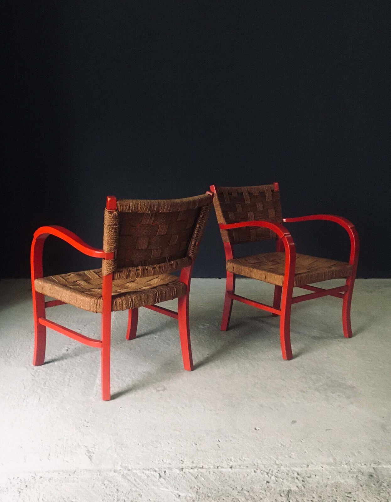 Mediterrane Design Fauteuils, Set Van 2 – Frankrijk, Ca. Jaren 1950 photo 1400.0