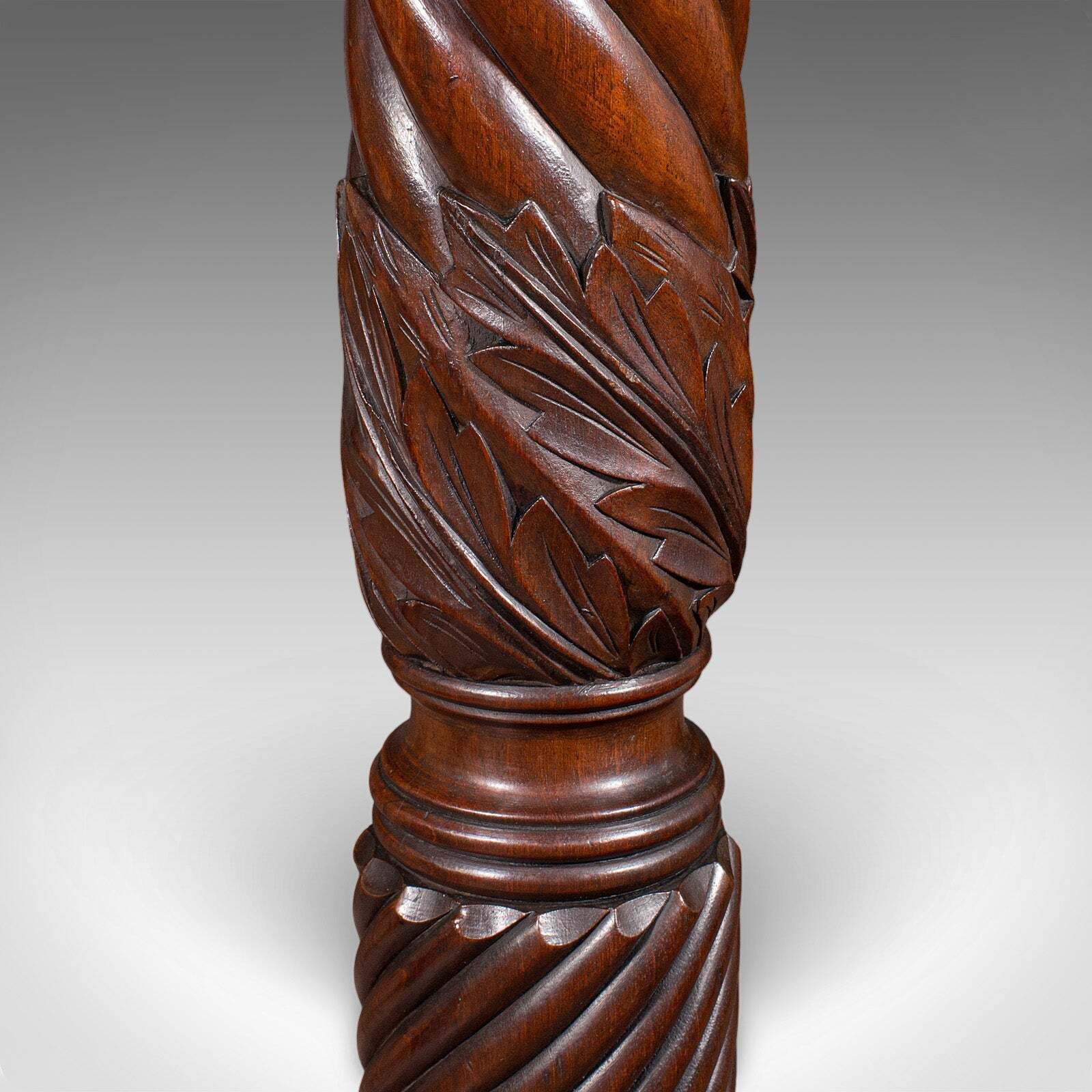 photo for sale Pair Of Large Antique Torchiere, English, Country House, Bust Stands, Victorian
