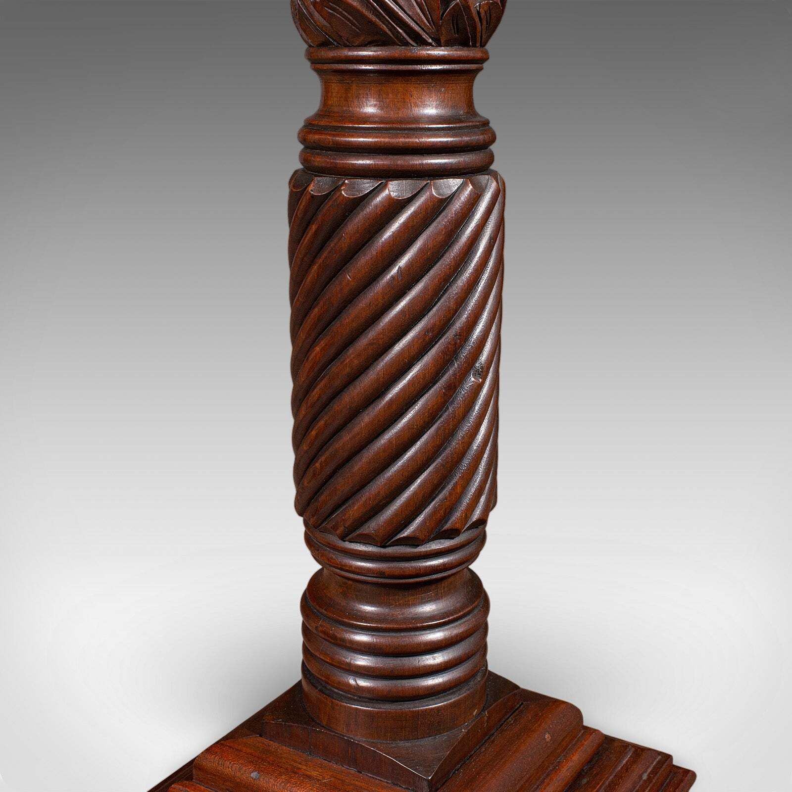 Home Decor Pair Of Large Antique Torchiere, English, Country House, Bust Stands, Victorian photo