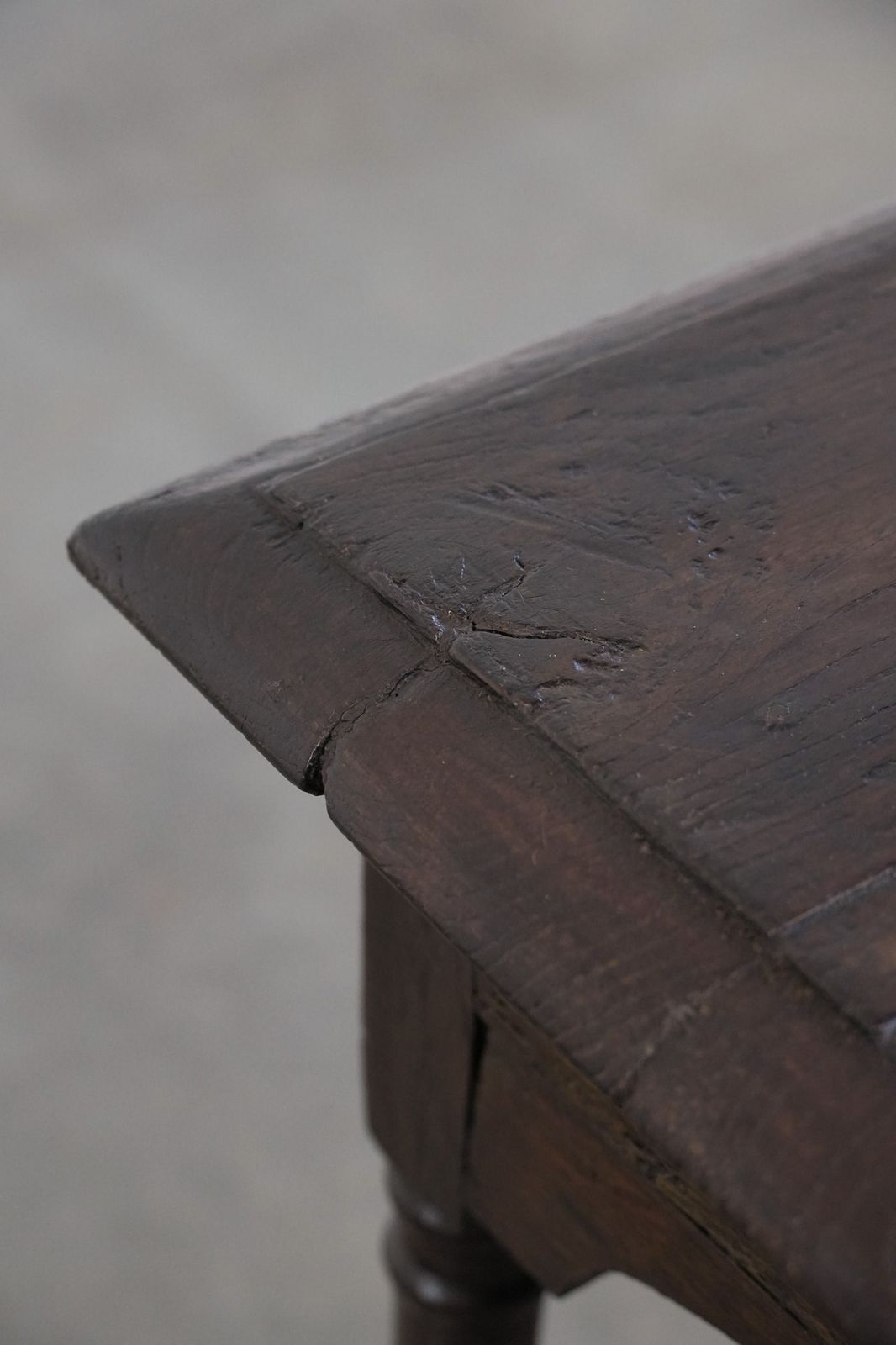 Functional Charming Antique English Oak Joint Stool/Side Table/Stool From The 18th Century With A Luxurious Appearance photo vintage