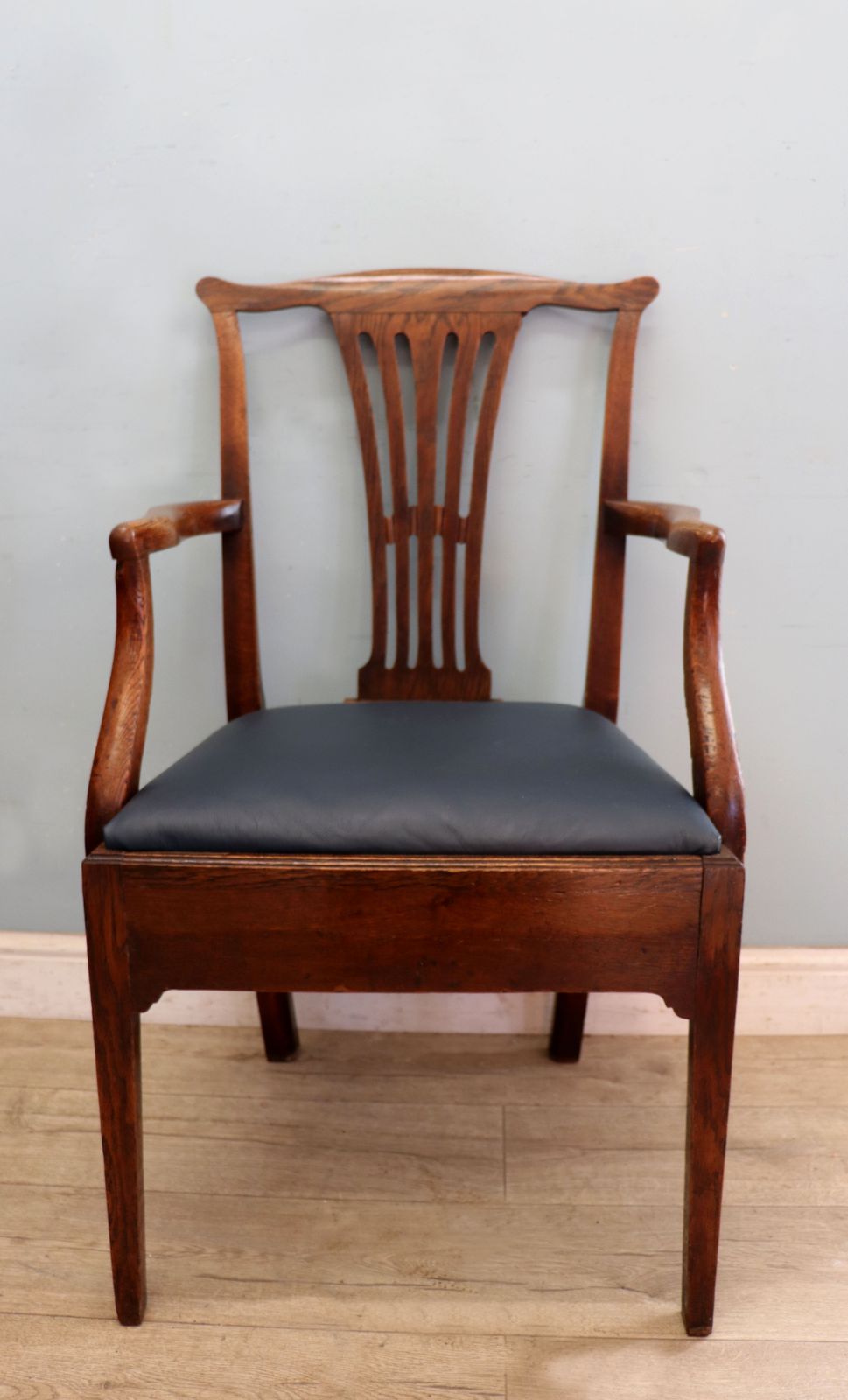 Two Lovely Early 19th Century Country Made Elm And Ash Framed Carver Chairs photo Furniture