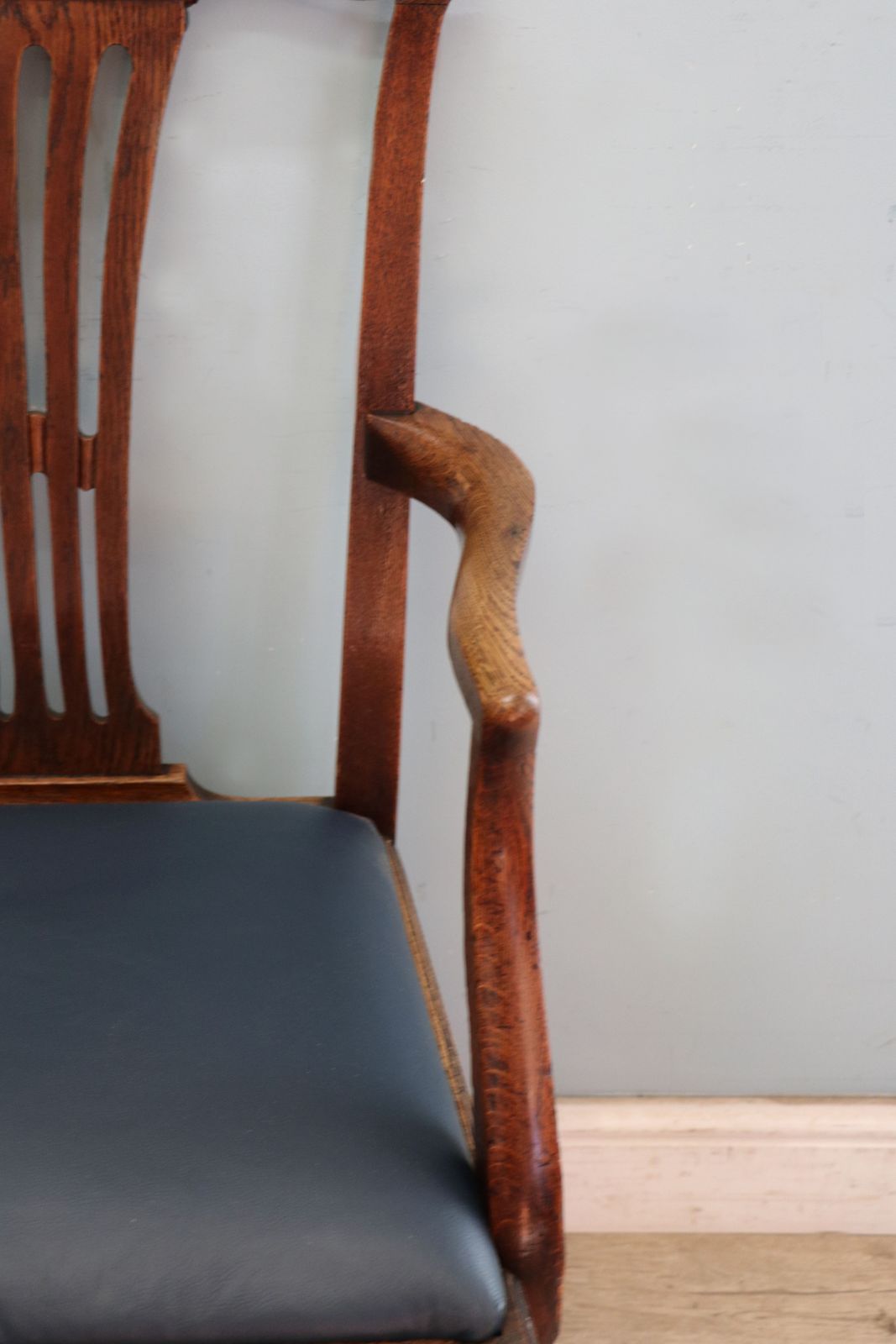 photo buy Two Lovely Early 19th Century Country Made Elm And Ash Framed Carver Chairs