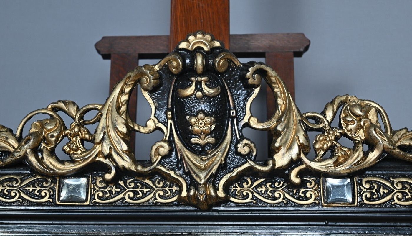 Important Mirror With Pediment, Napoleon III Period – 2nd Half Of The 19th Century photo buy