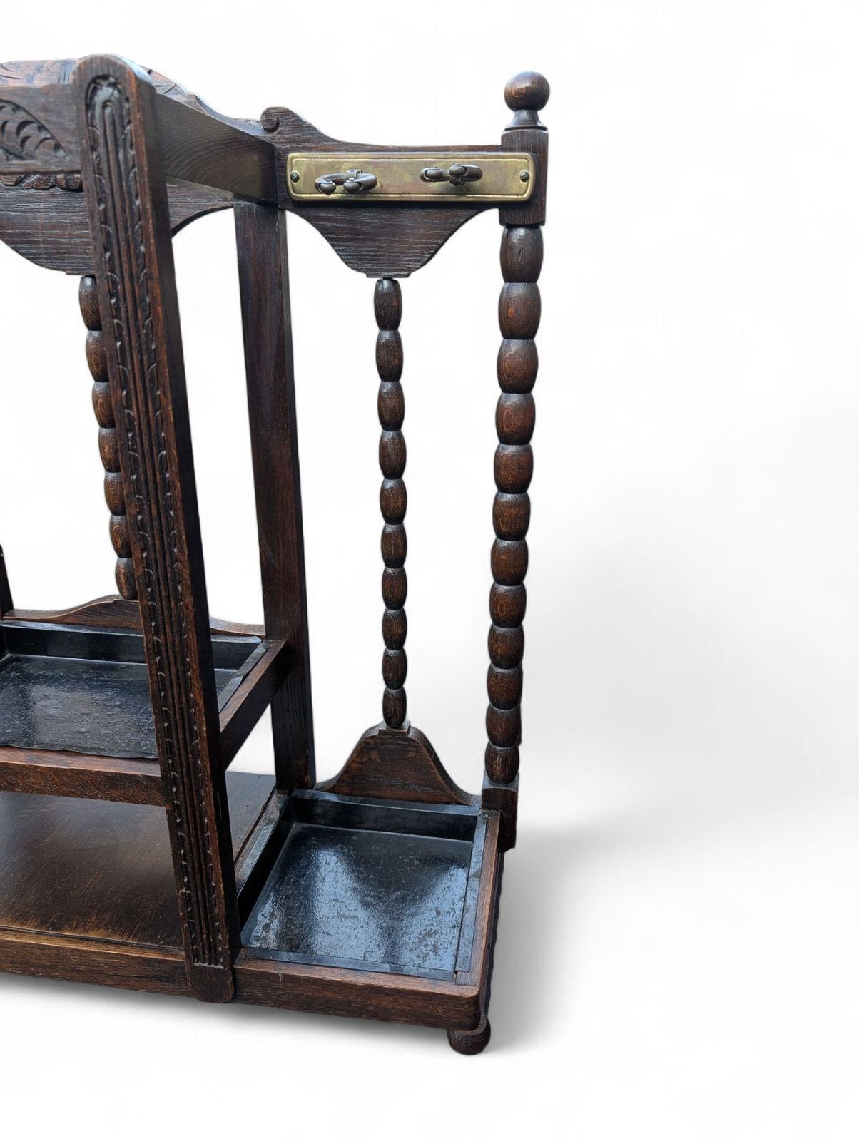 Arts & Crafts / Gothic Revival Green Man Umbrella Stand In Oak, Ca. 1900 (England) photo buy