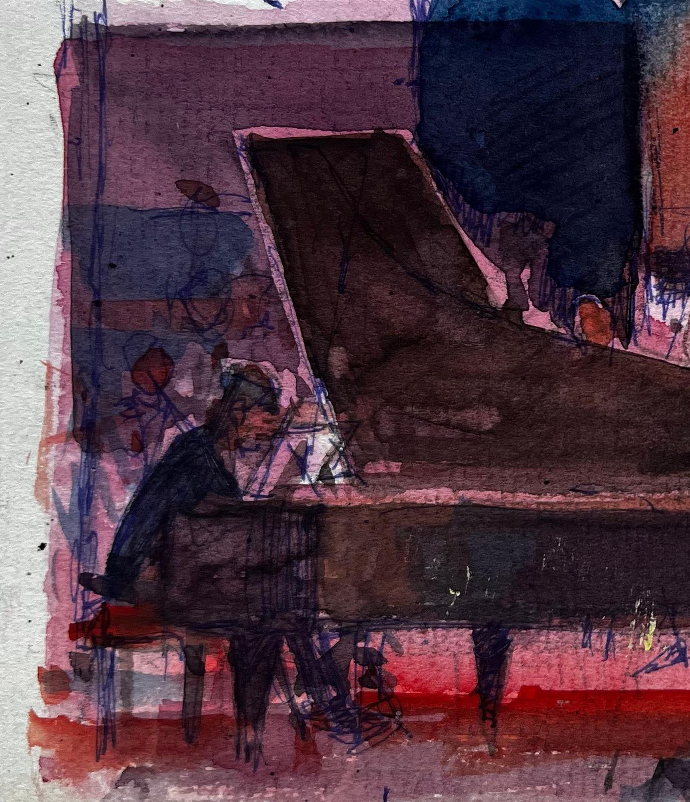 Pierre Neveuconcert Hall Pianist With Orchestra Grand Piano Musicians Performance Scene photo furniture