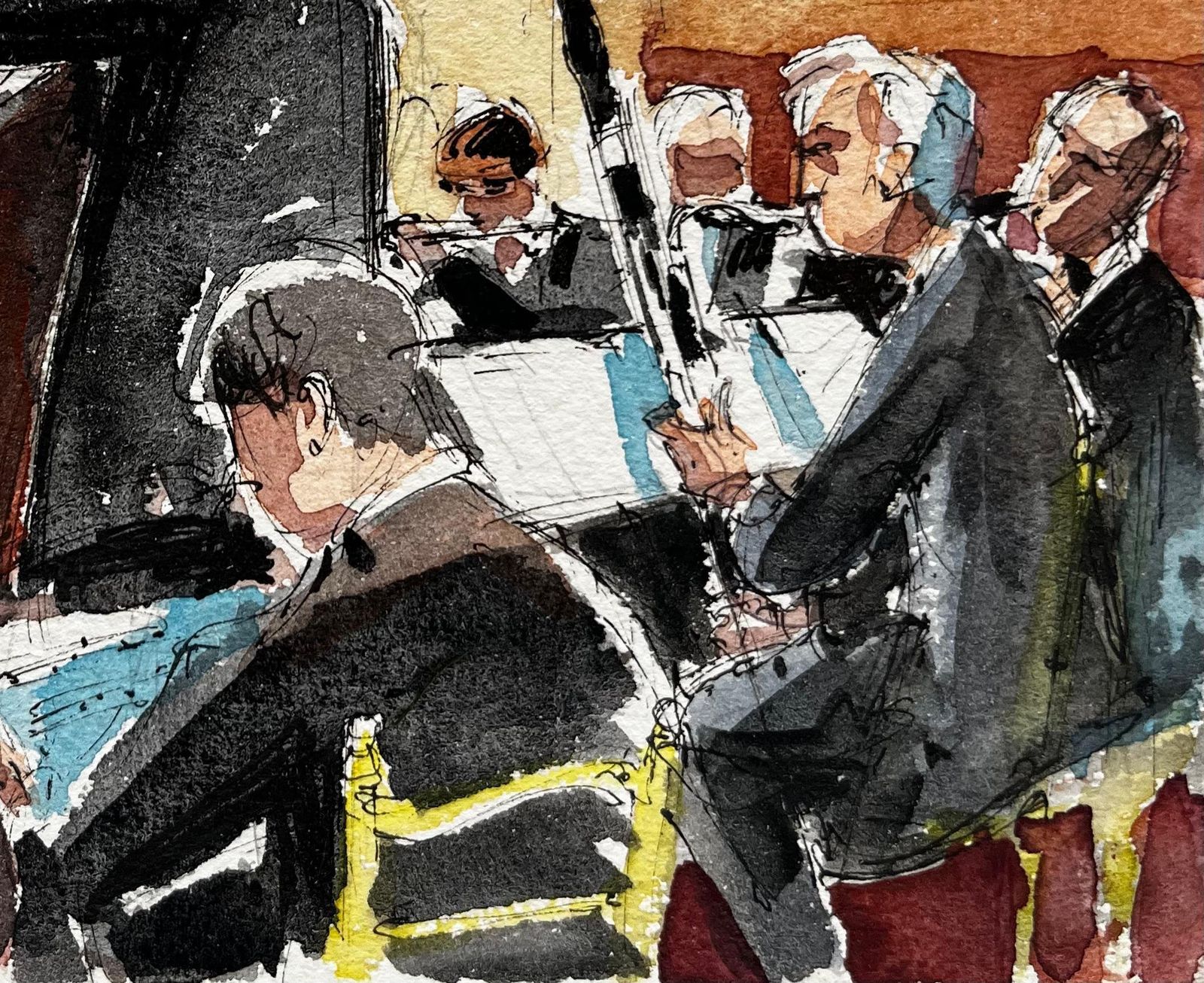 Pierre Neveuorchestra Rehearsal With Conductor And Musicians Classical Music Ensemble photo 539.0