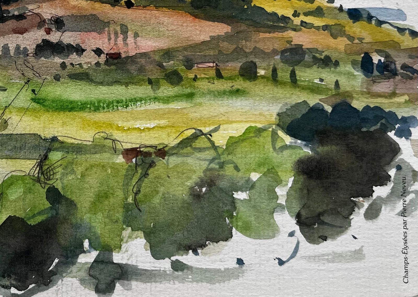 Pierre Neveurolling Provence Hills With Distant Tower And Verdant Fields French Landscape photo 483.0