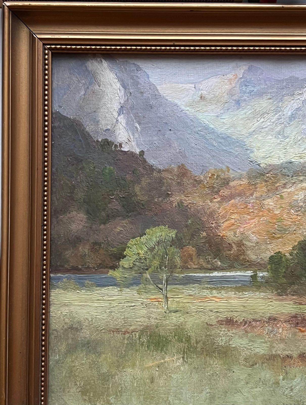 Frank T Carterantique Scottish Highlands Landscape Signed Oil Painting Gilt Frame photo 957.0