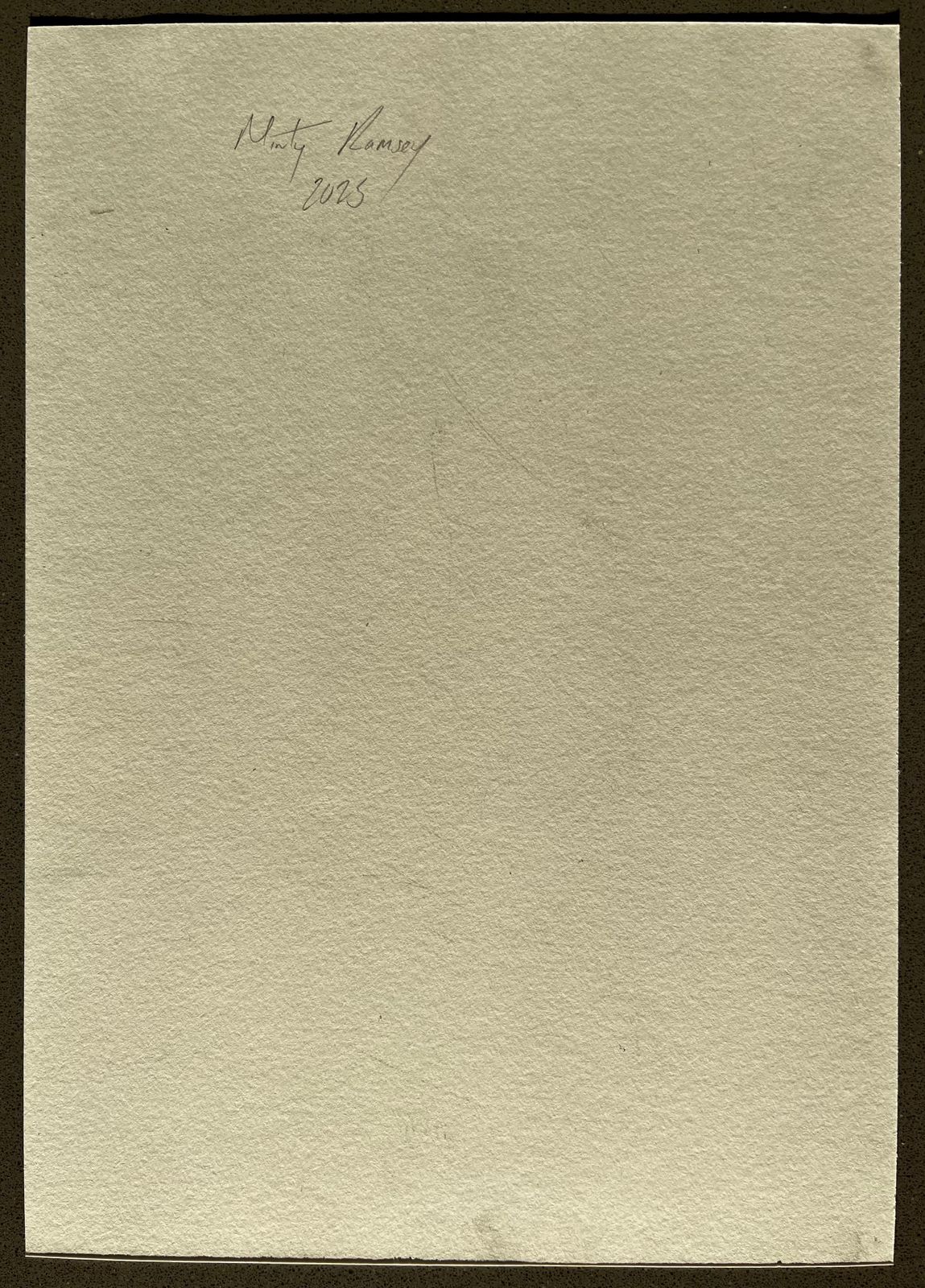 Minty Ramseyreclining Nude Male Figure Sketch In Pencil On Paper2025 photo vintage