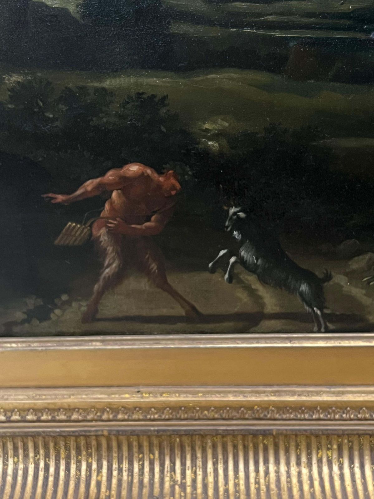 Fine 18th Century Italian Classical Huge Oil Painting Figures Animals Landscape photo 7124.0