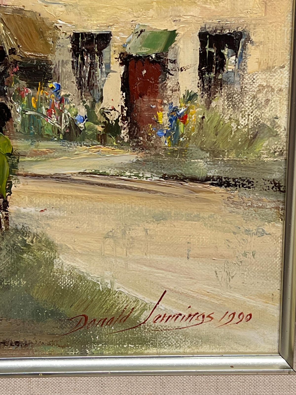 Donald Jenningscastle Combe The Cotswolds England Original Signed Oil Painting The Village1990 photo 1650.0