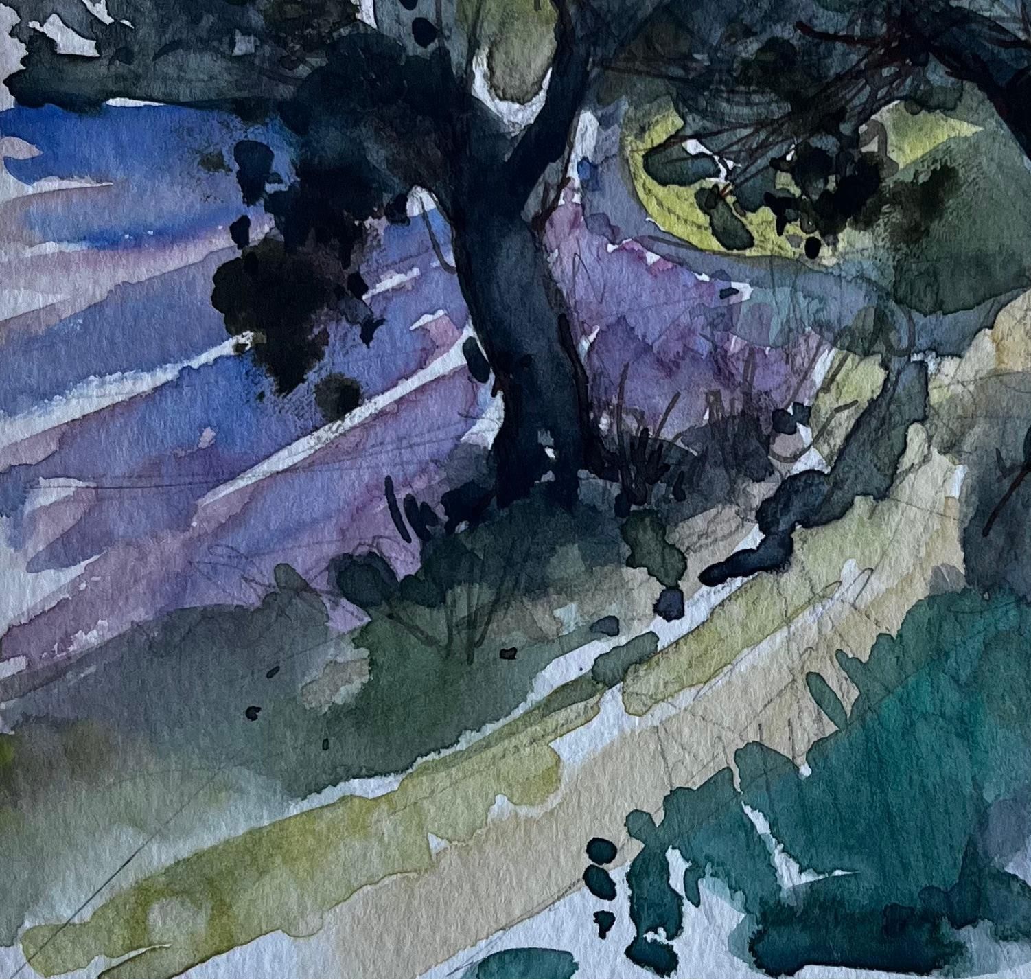 Pierre Neveuchamps De Grasse Provence Landscape French Post Impressionist Watercolour photo vinterior