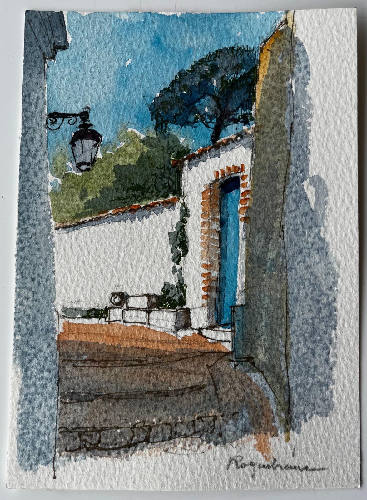 Pierre Neveuroquemaure French Village Landscape With Town House And Gardens photo furniture