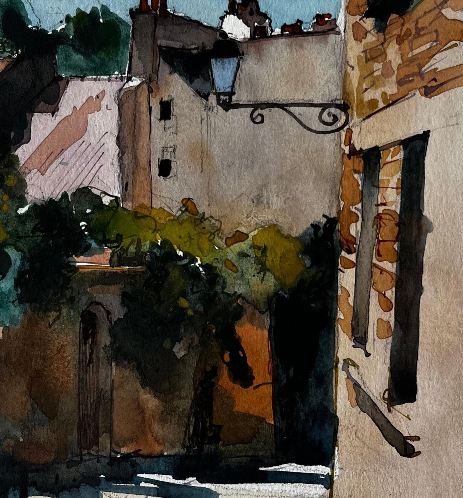 Pierre Neveusunlit Street And Stone Houses In Dinant Belgian Riverside Town Study photo buy