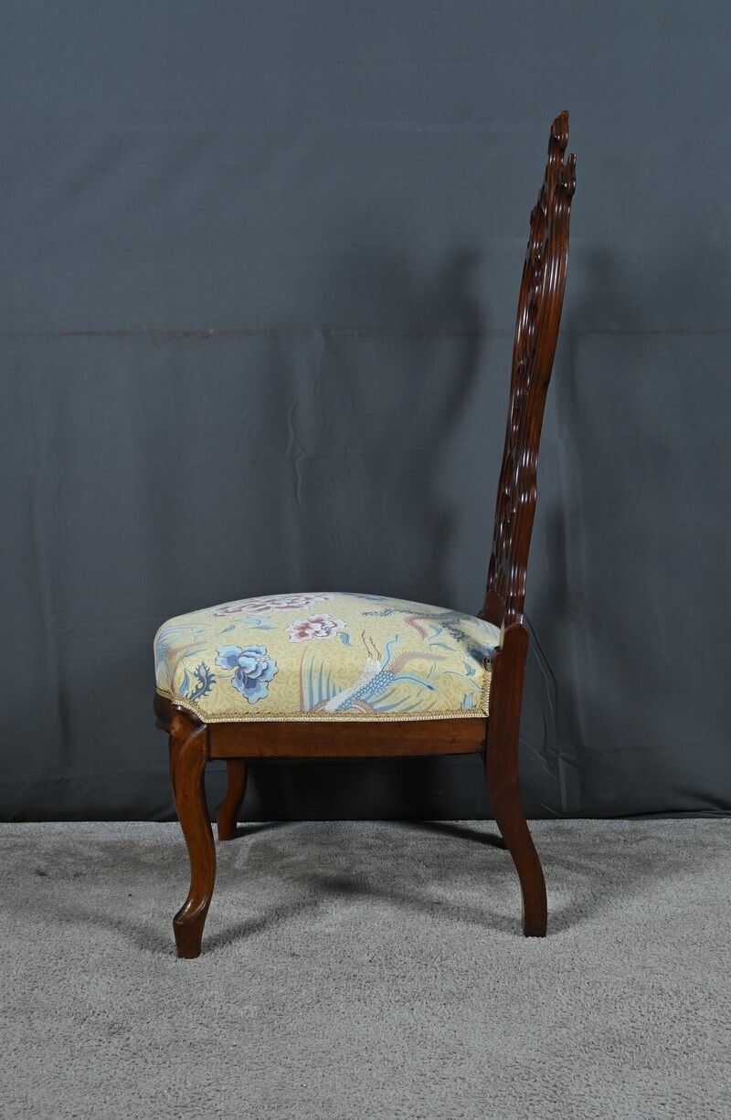 photo for sale Mahogany Wet Nurse's Chair Napoleon III Period  Second Half Of The 19th Century