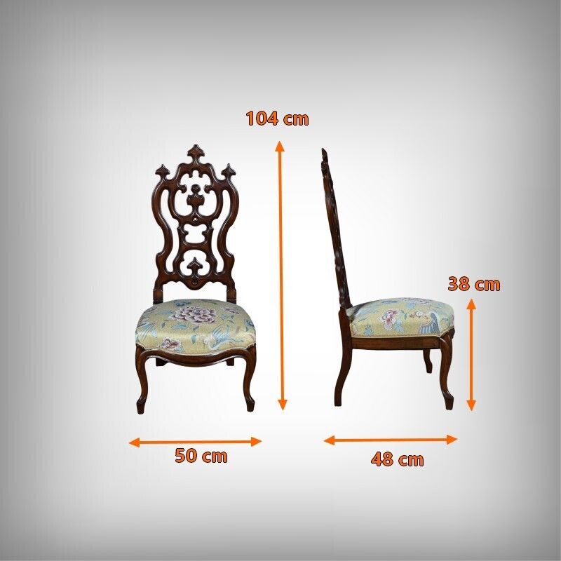 photo buy Mahogany Wet Nurse's Chair Napoleon III Period  Second Half Of The 19th Century
