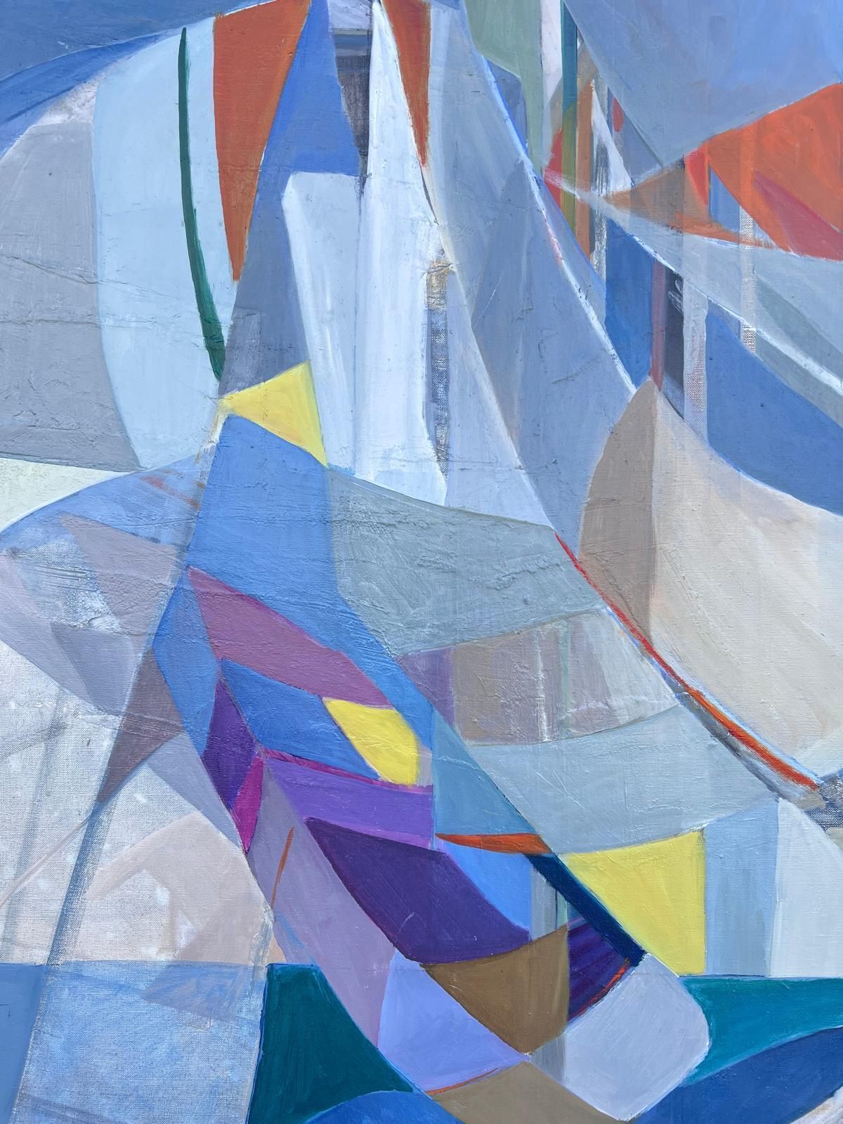 Jacqueline Verdet (1931 2023)huge French Contemporary Modernist Abstract Oil Painting Multi Colors photo 1883.0