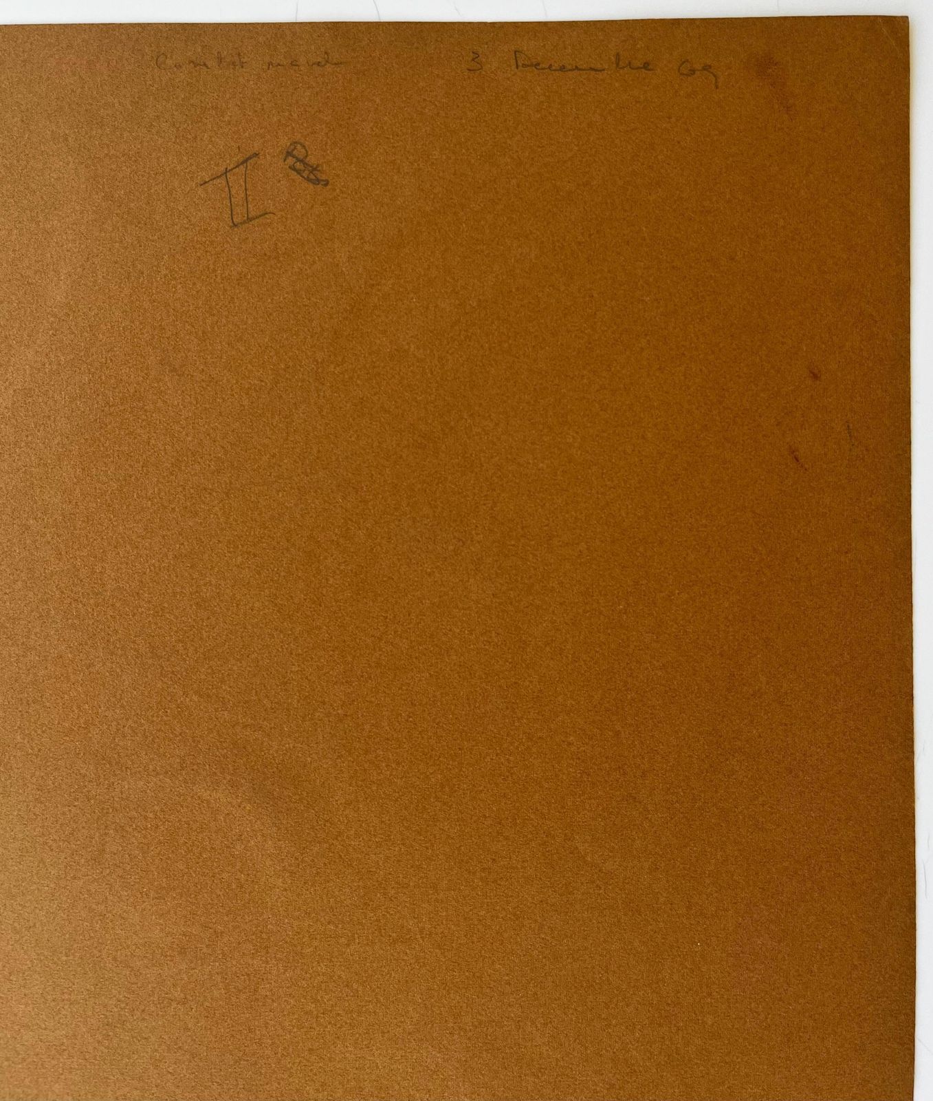 photo furniture Serge Guerin (1916)interlocking Gouache Forms On Ochre Paper By Serge Guerin French B19161969